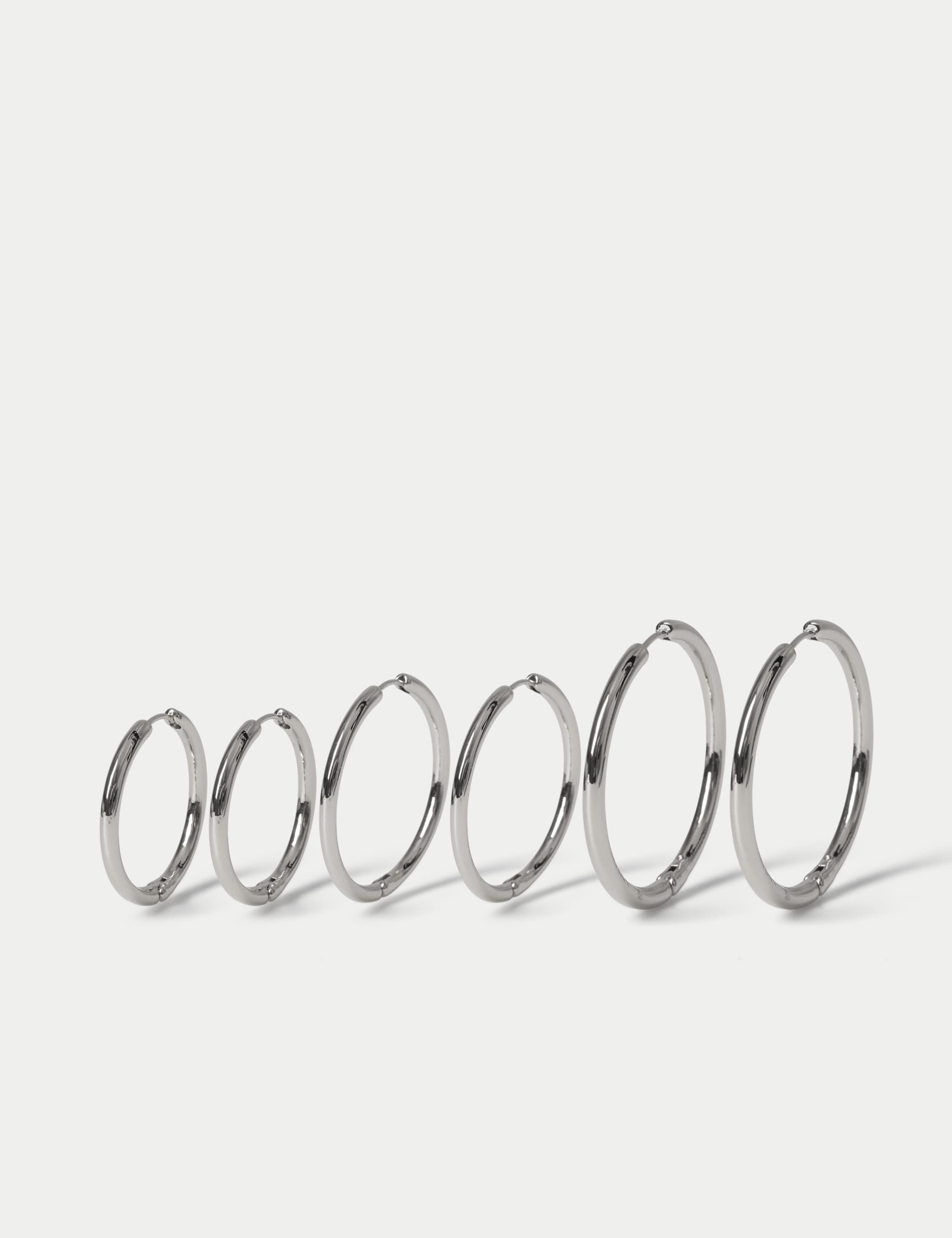 3 Pack Everday Hoop Earrings