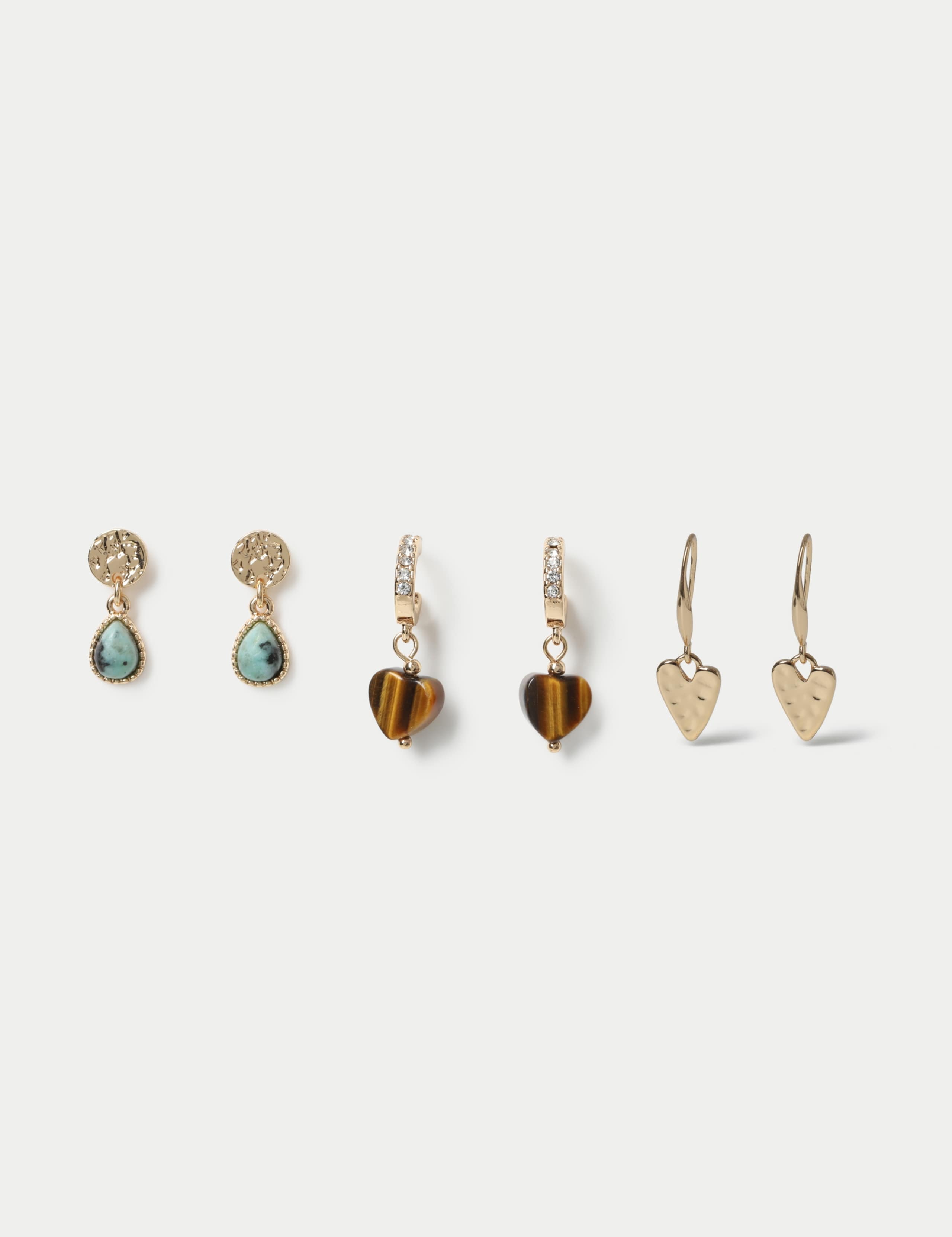 3 Pack Hoop Earrings
