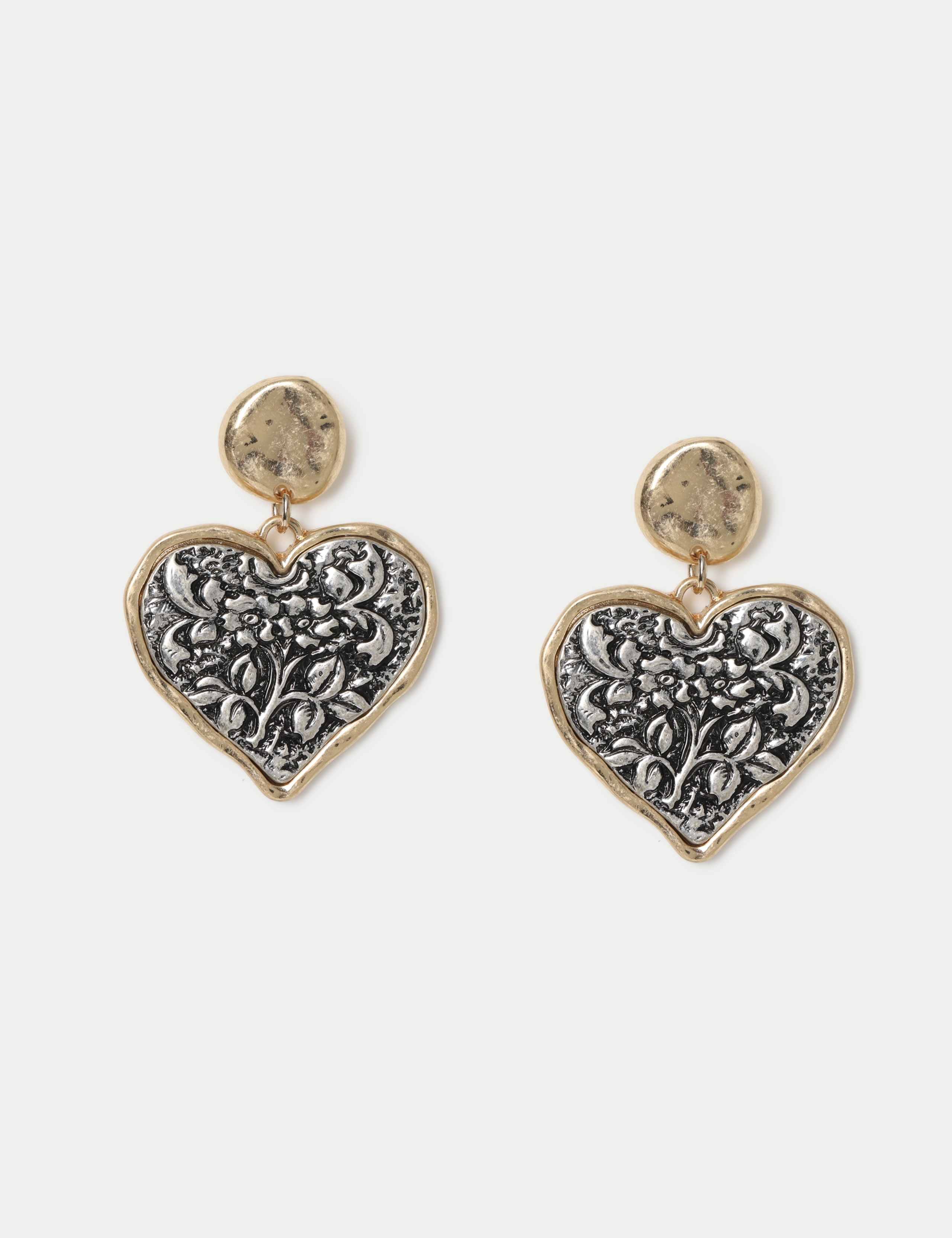 Heart Drop Earrings