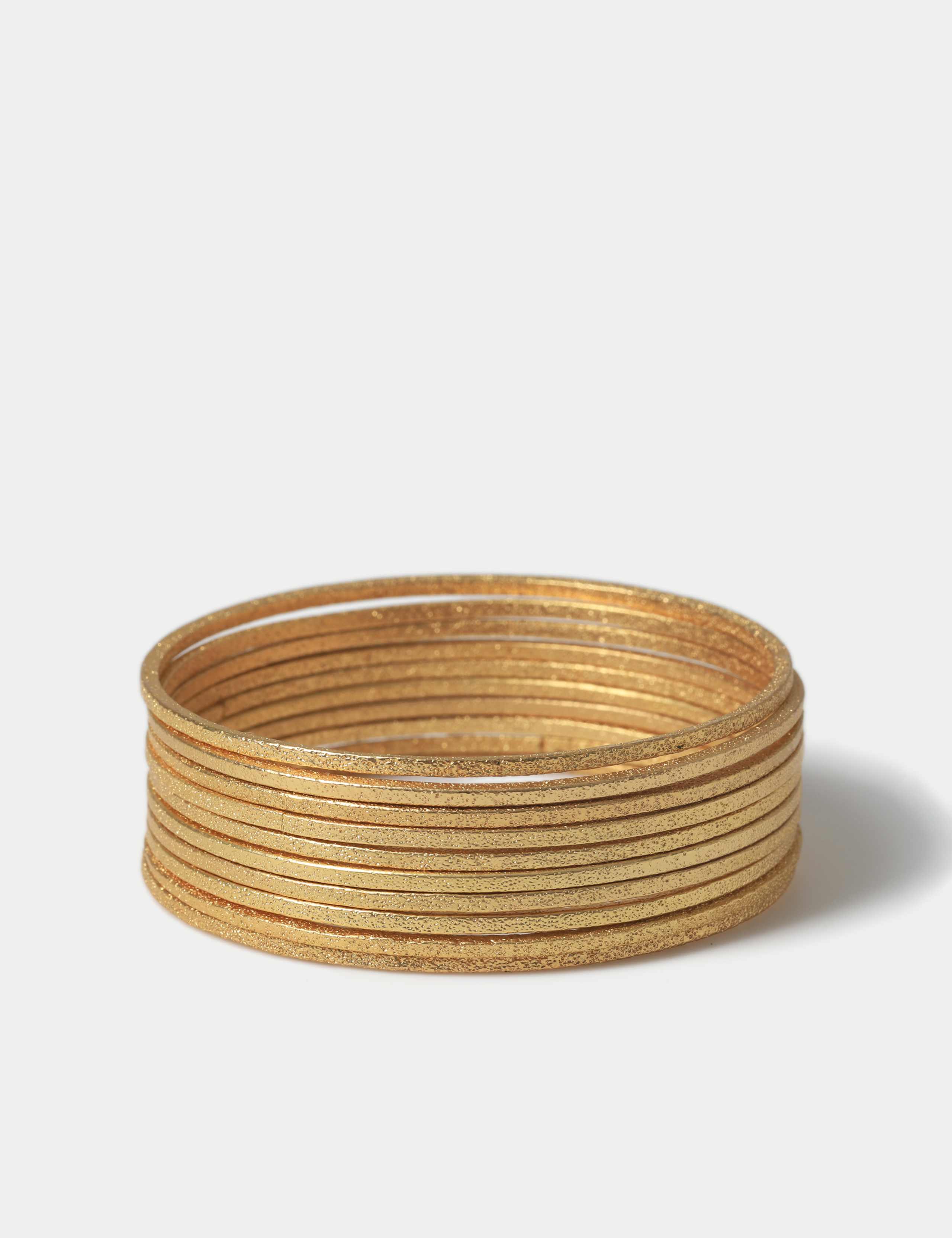 Gold Tone Bangle Set