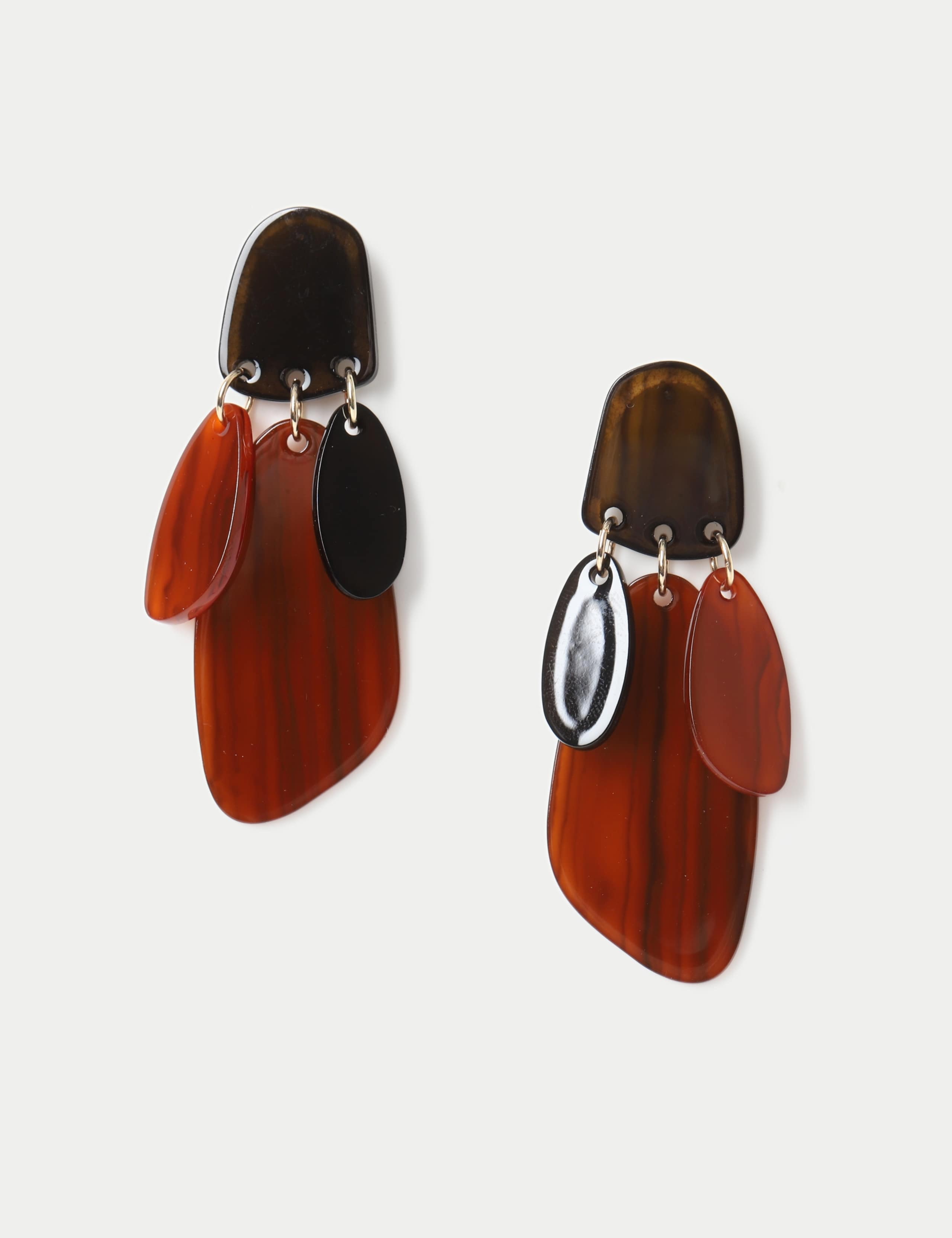 Resin Cascade Drop Earrings