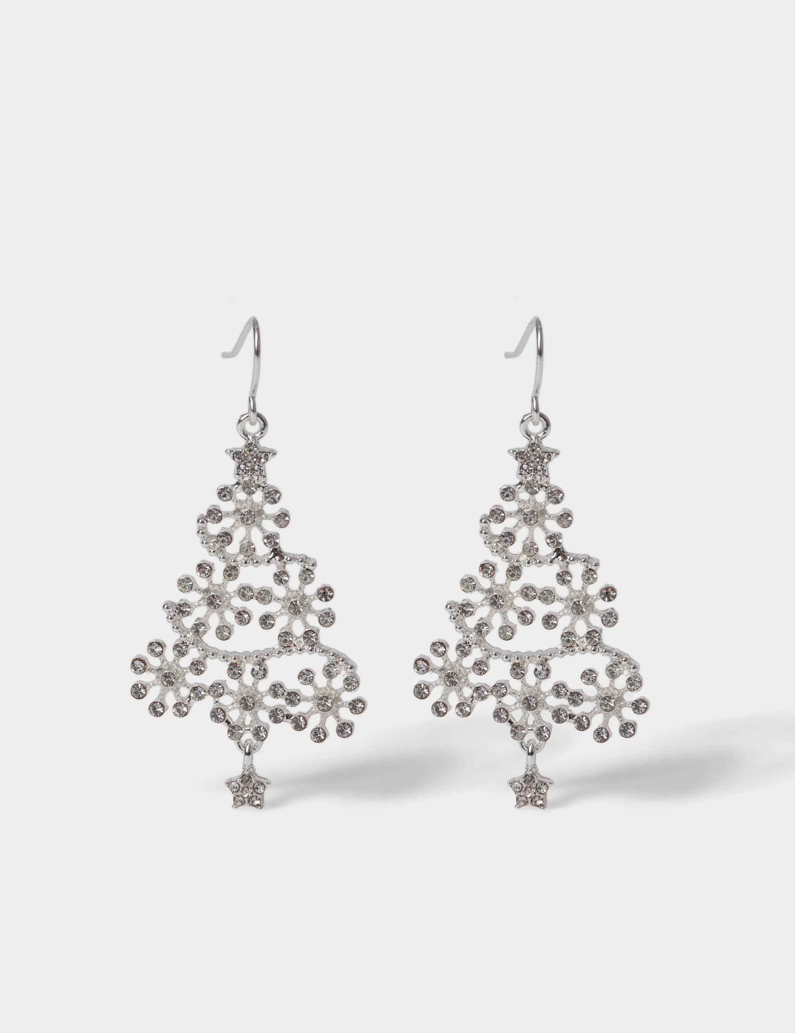 Christmas Crystal Tree Earrings