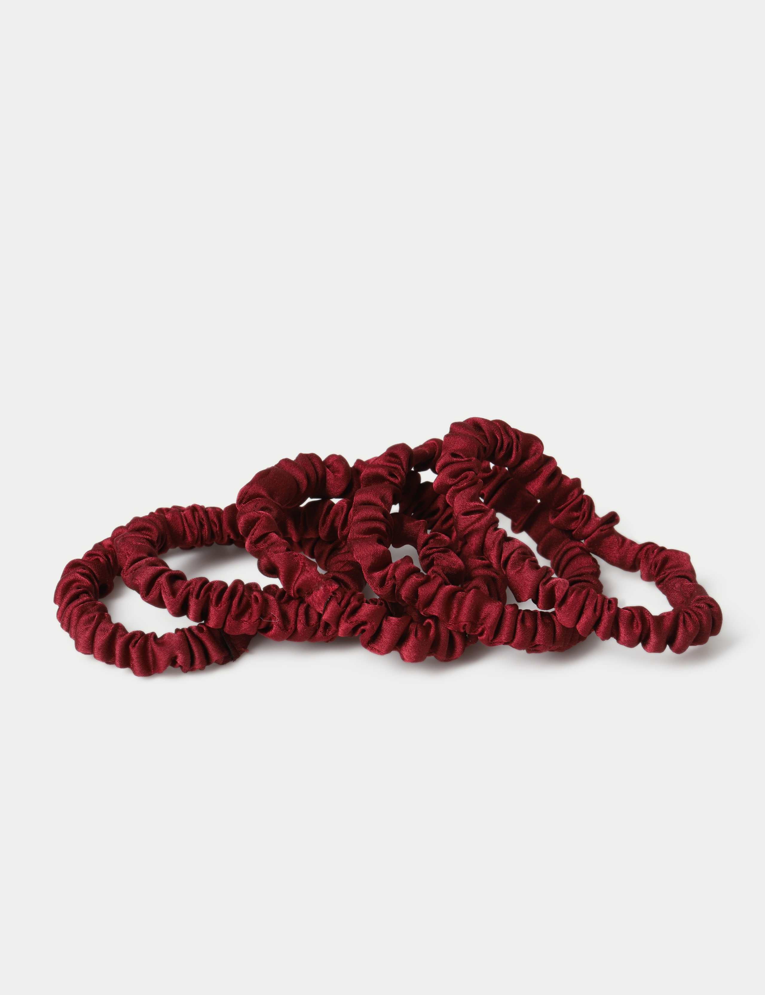 5 Pack Burundy Hair Scrunchie
