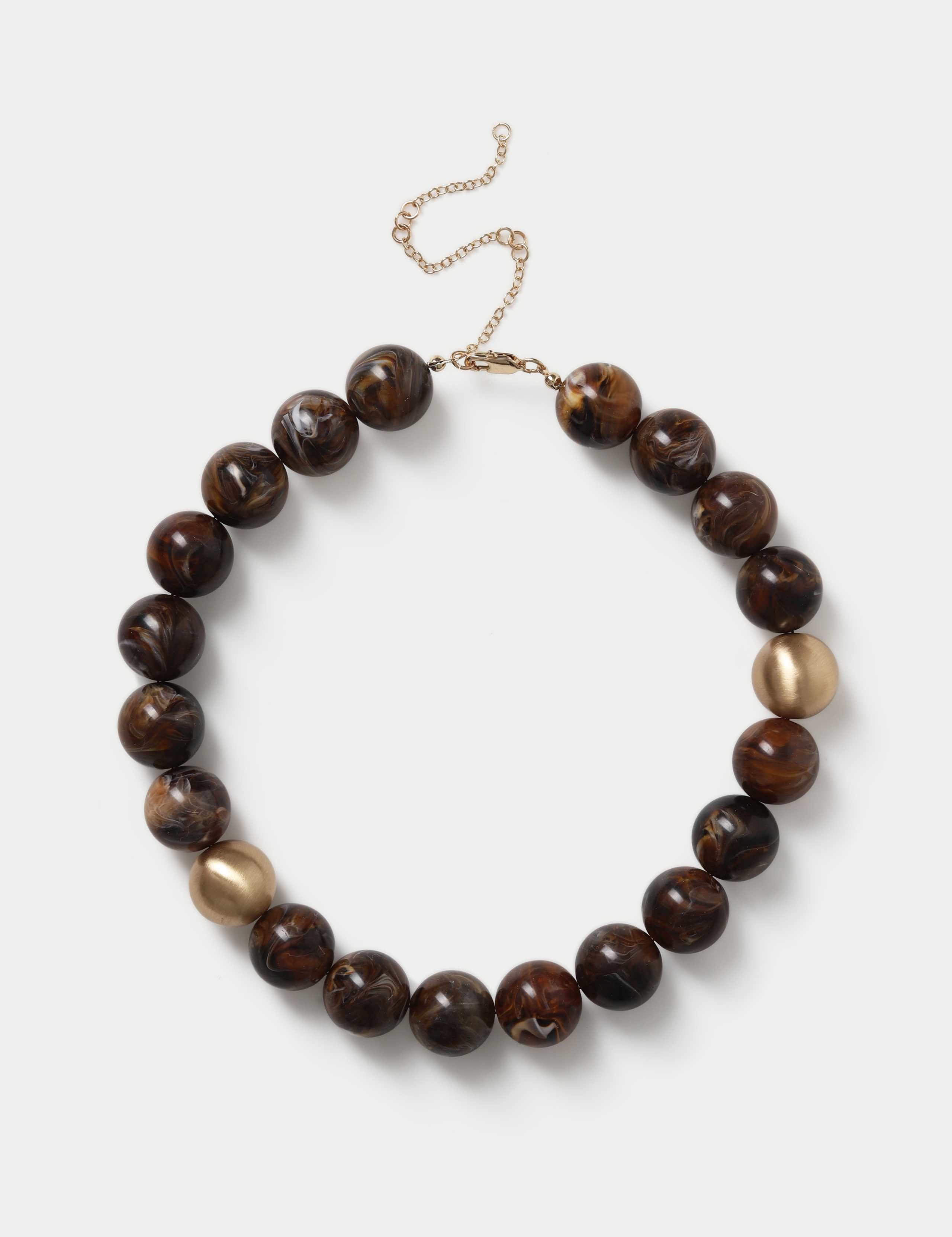 Swirl Brushed Collar Necklace
