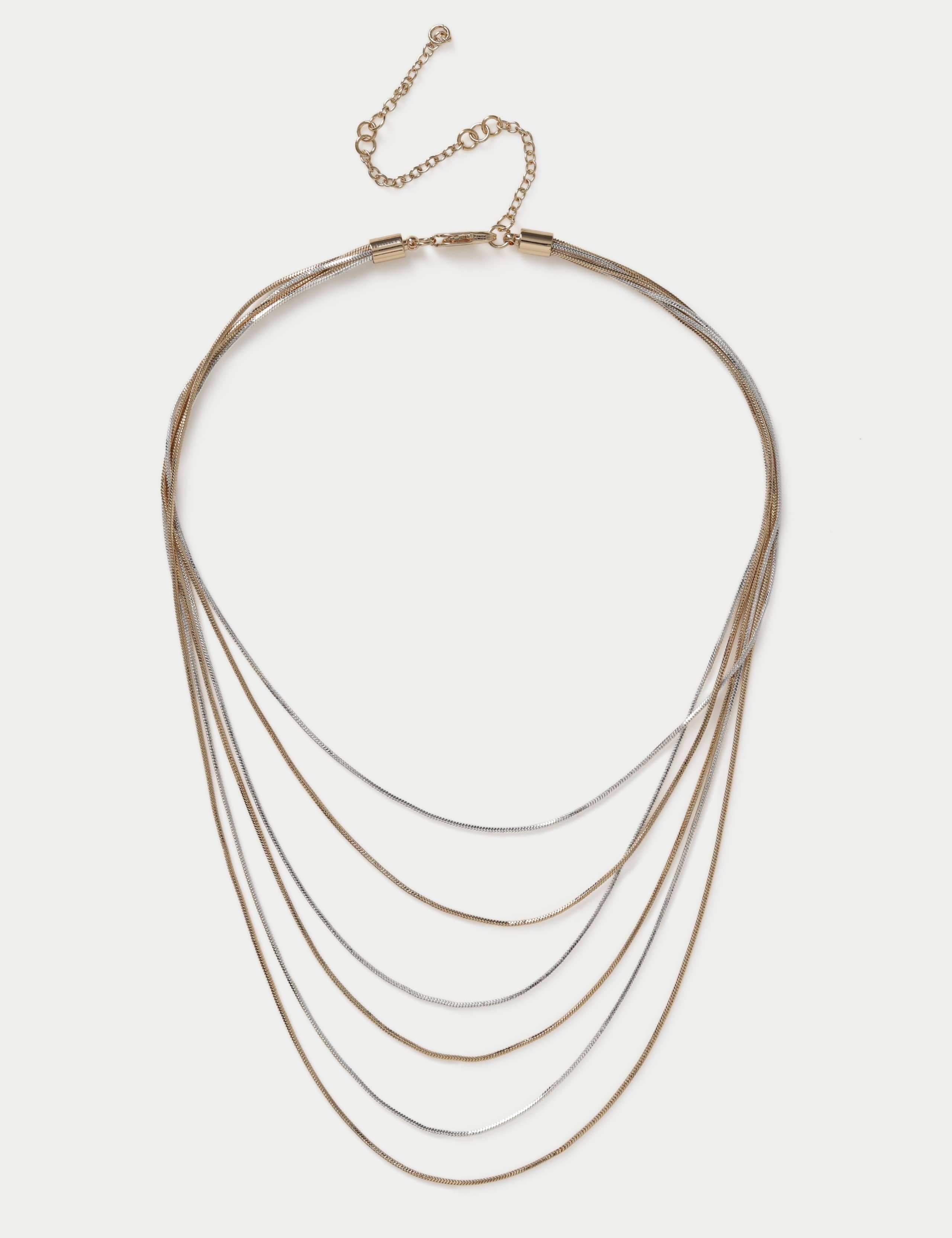 Multirow Snake Chain Necklace