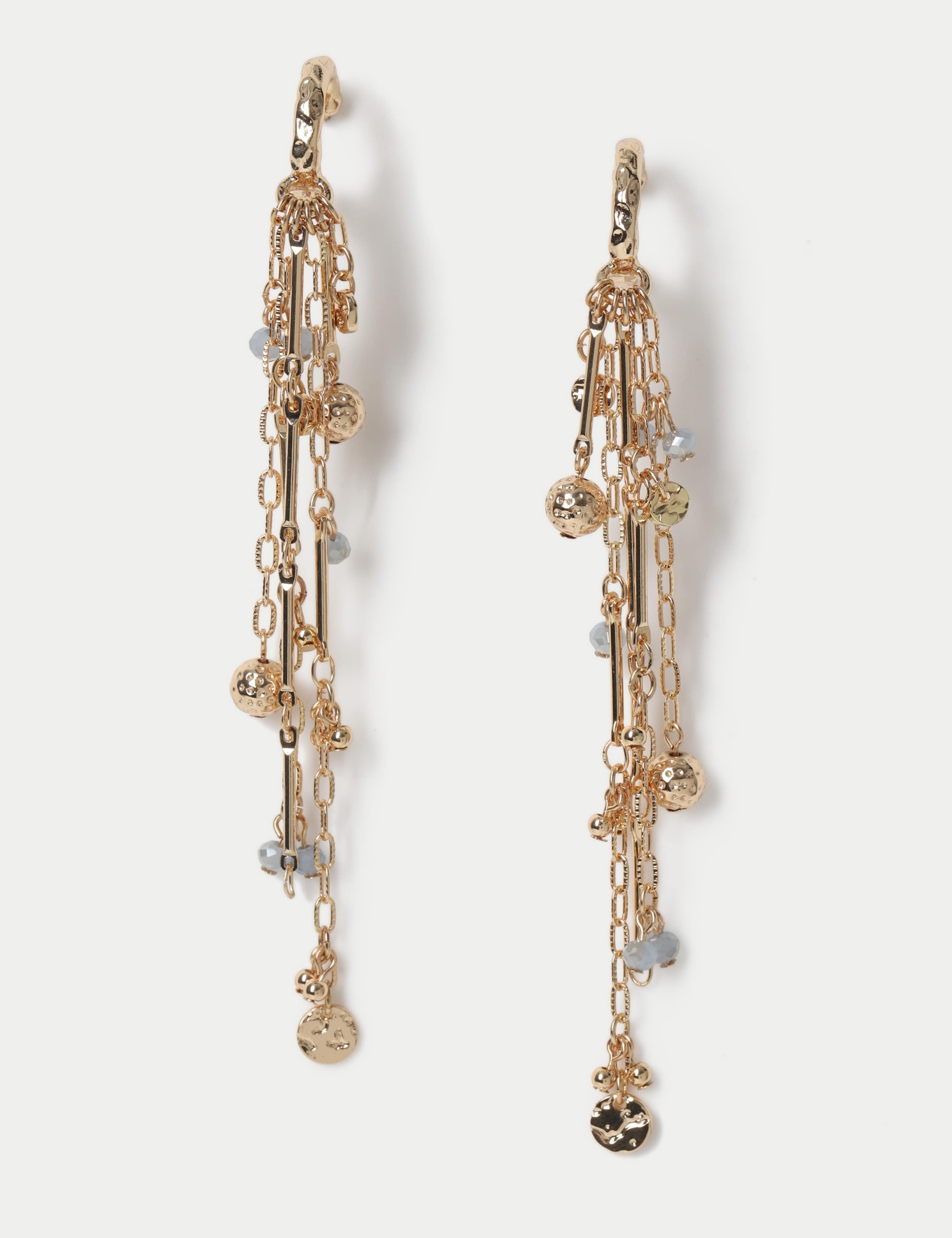 Tassel Charm Drop Hoop