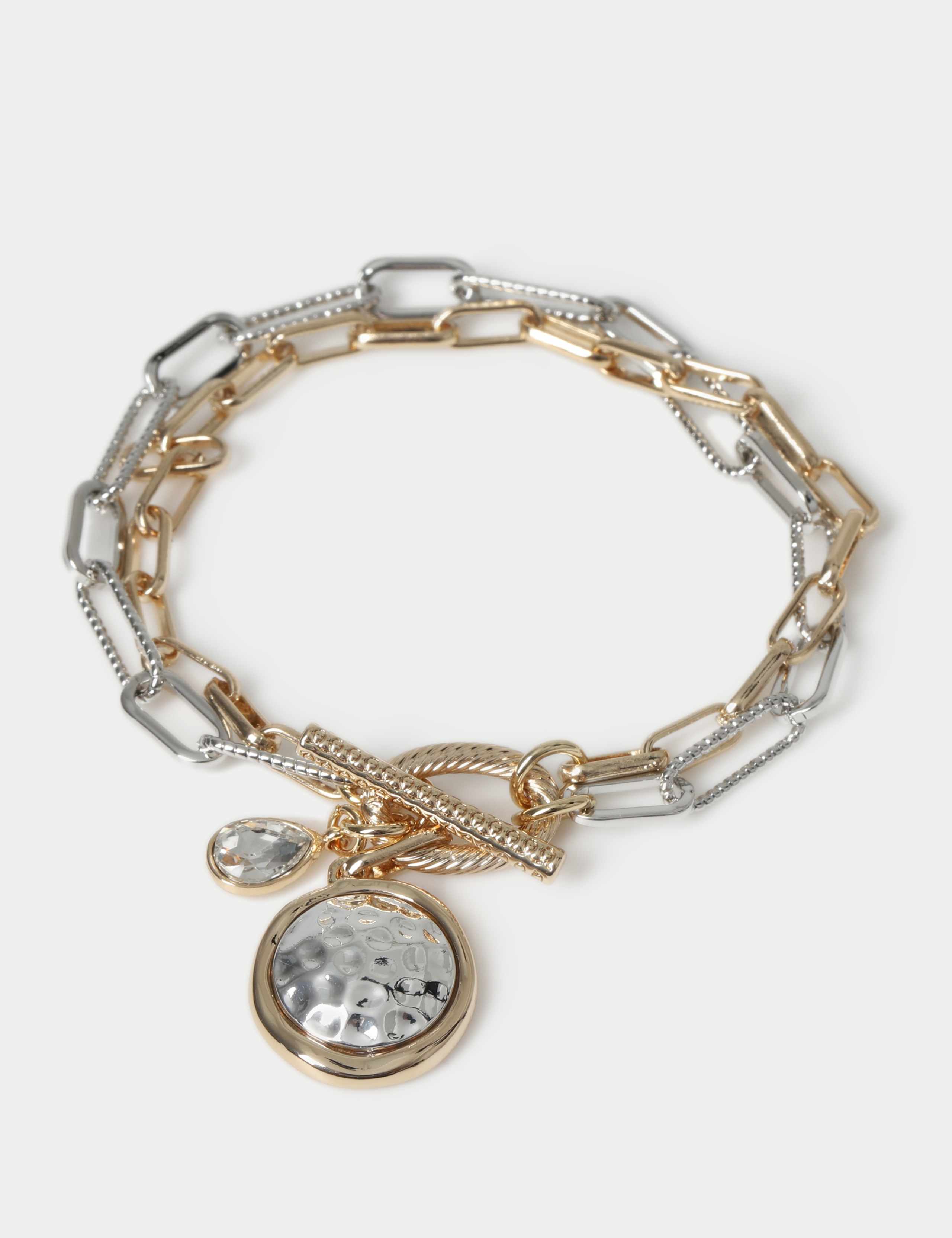Mixed Metal Charm Wristwear