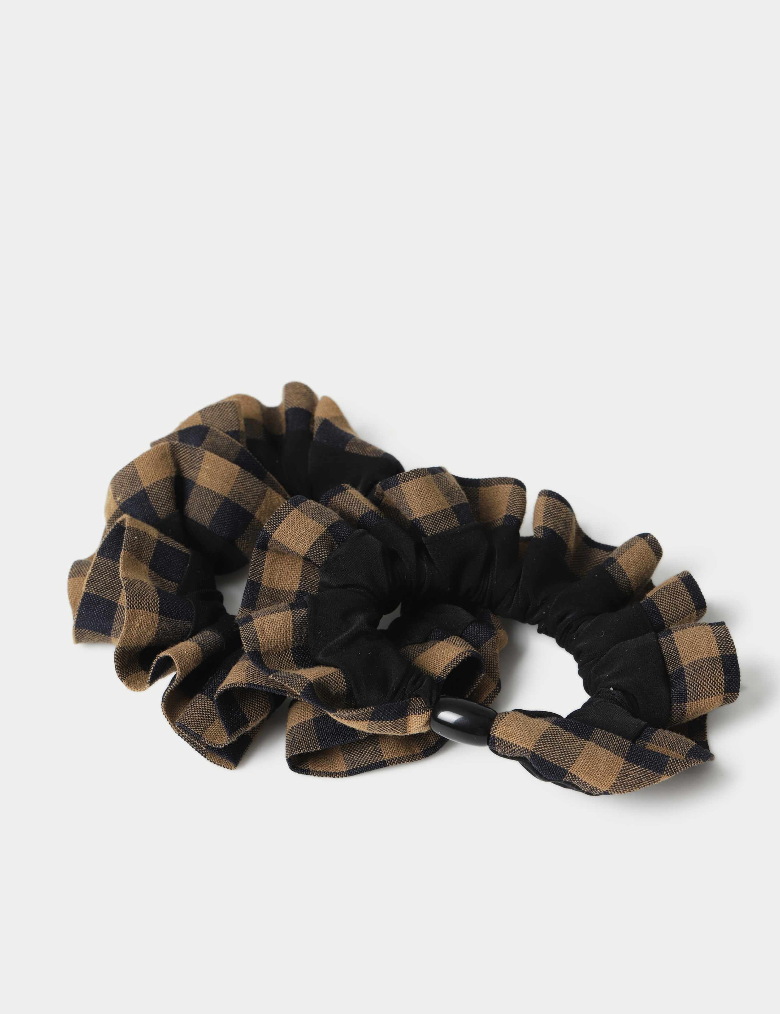 2 Pack Check Scrunchies