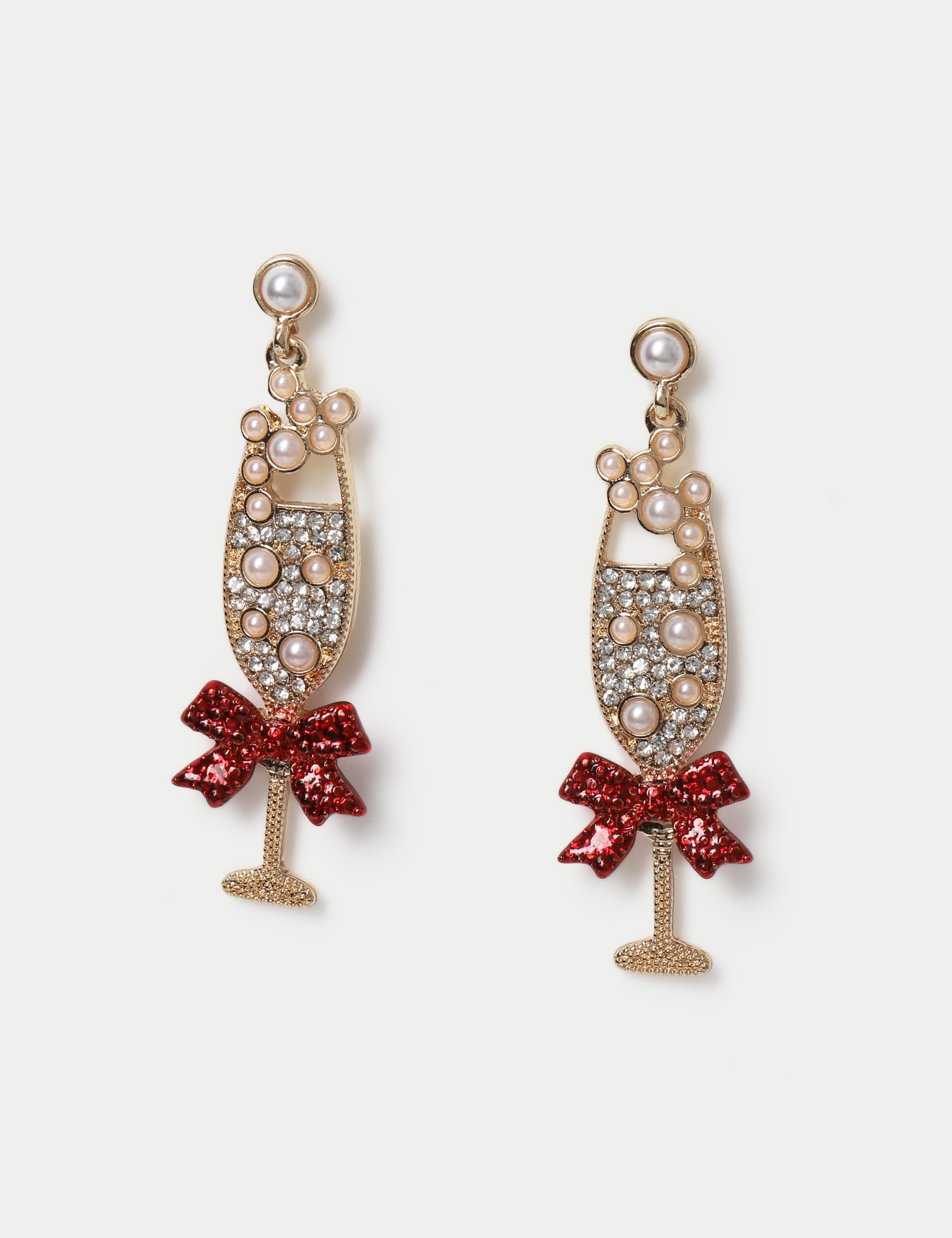 Christmas Champagne Drop Earring