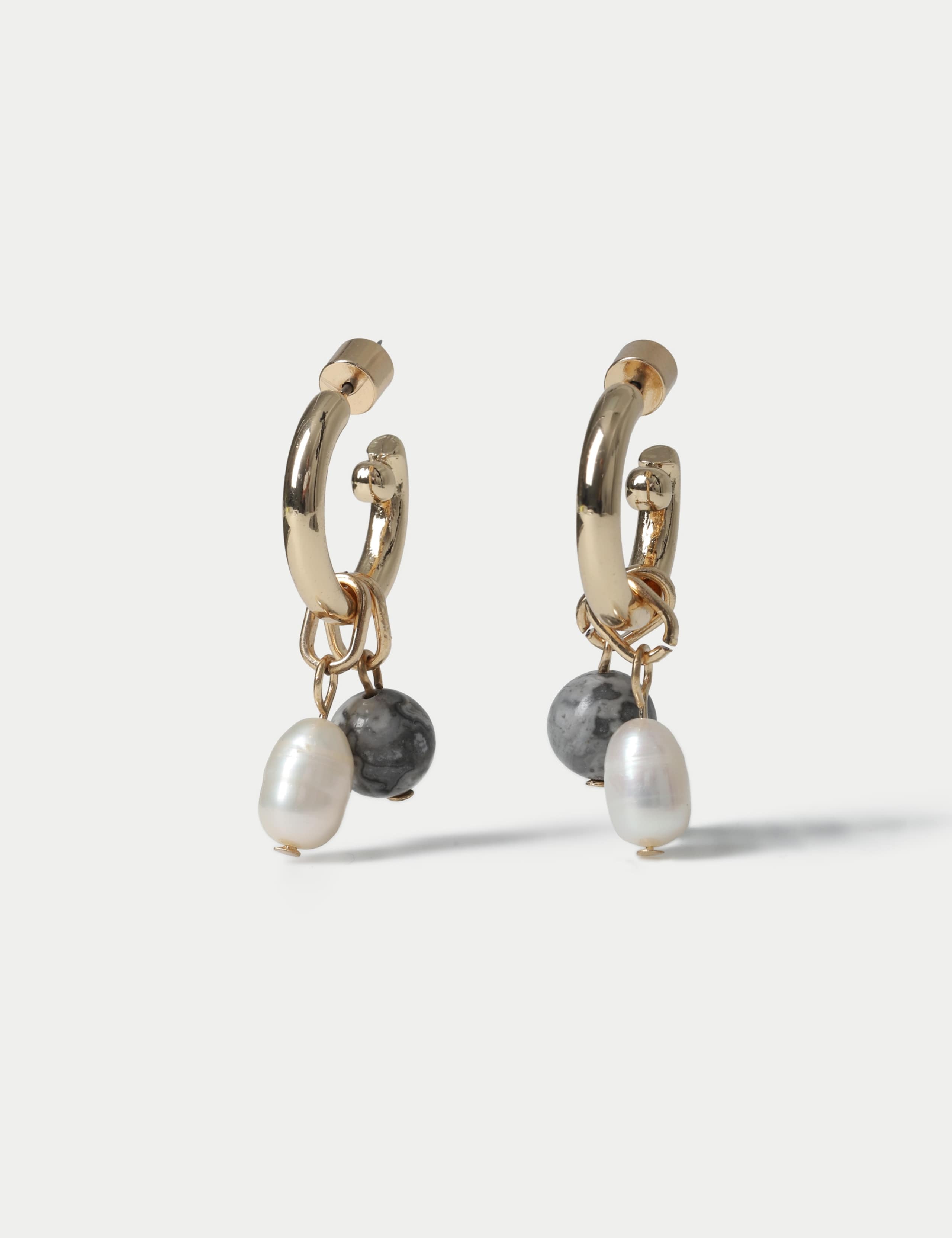 Freshwater Pearl Natural Stone Earrings