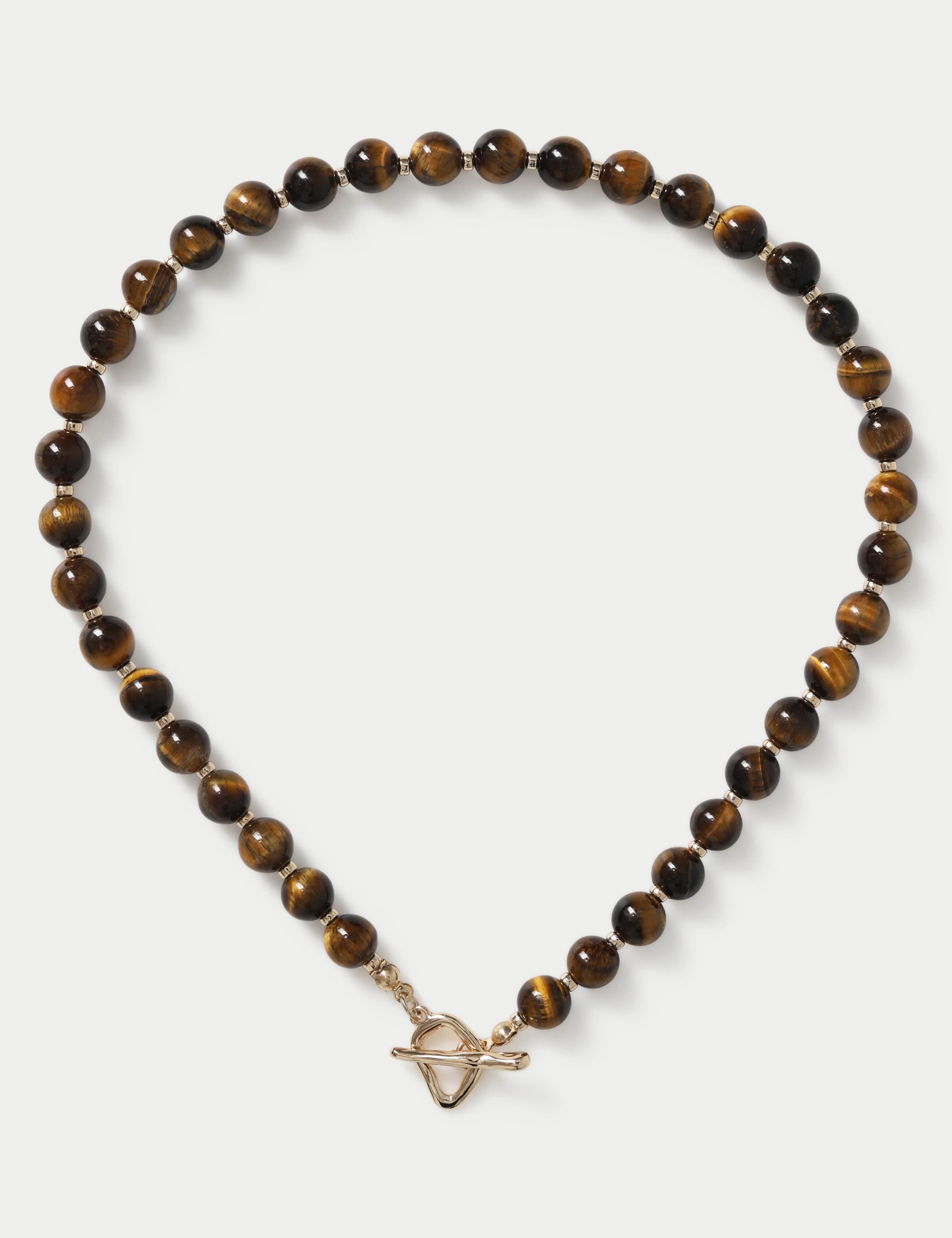 Autograph Natural Stone T-Bar Necklace