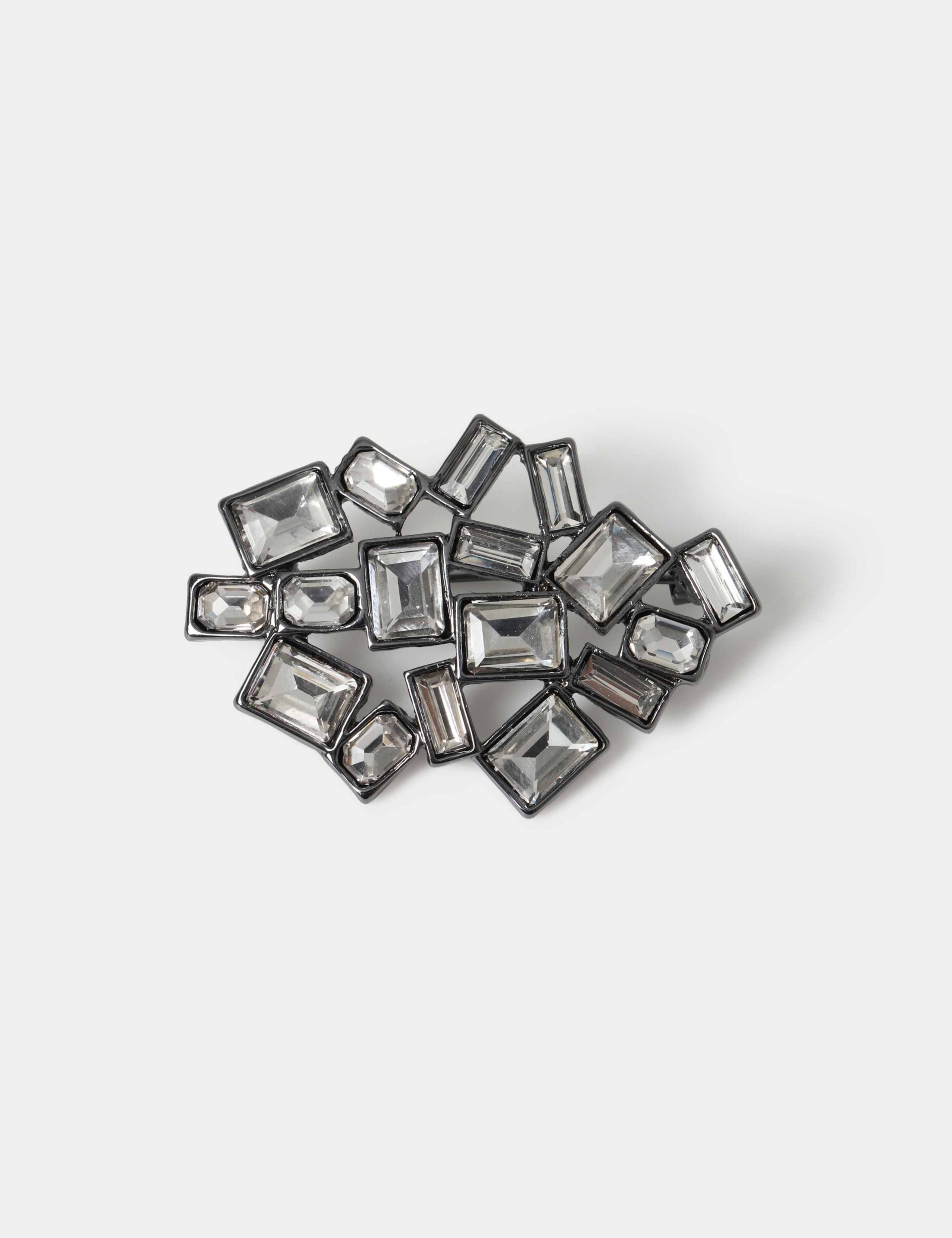 Geometric Crystal Brooch