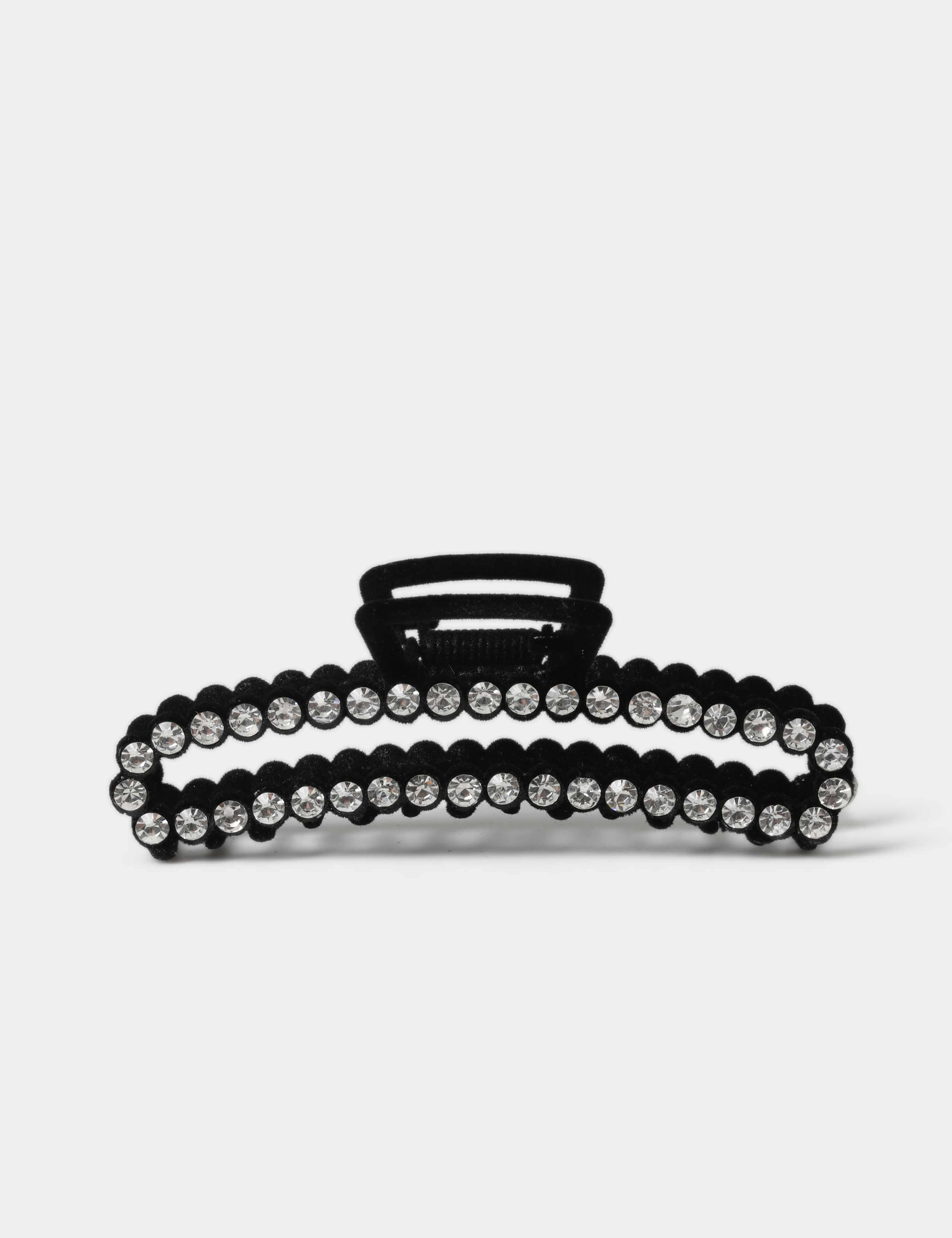 Black Rhinestone Sparkle Claw