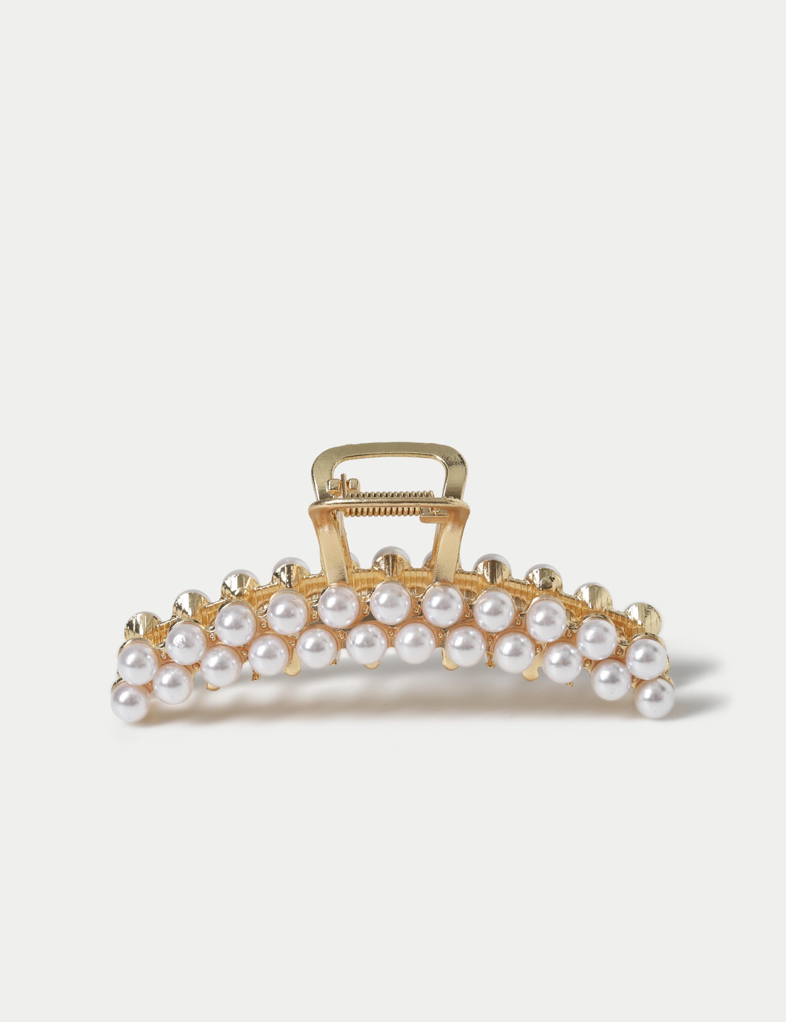Curve Faux Pearl Hair Claw