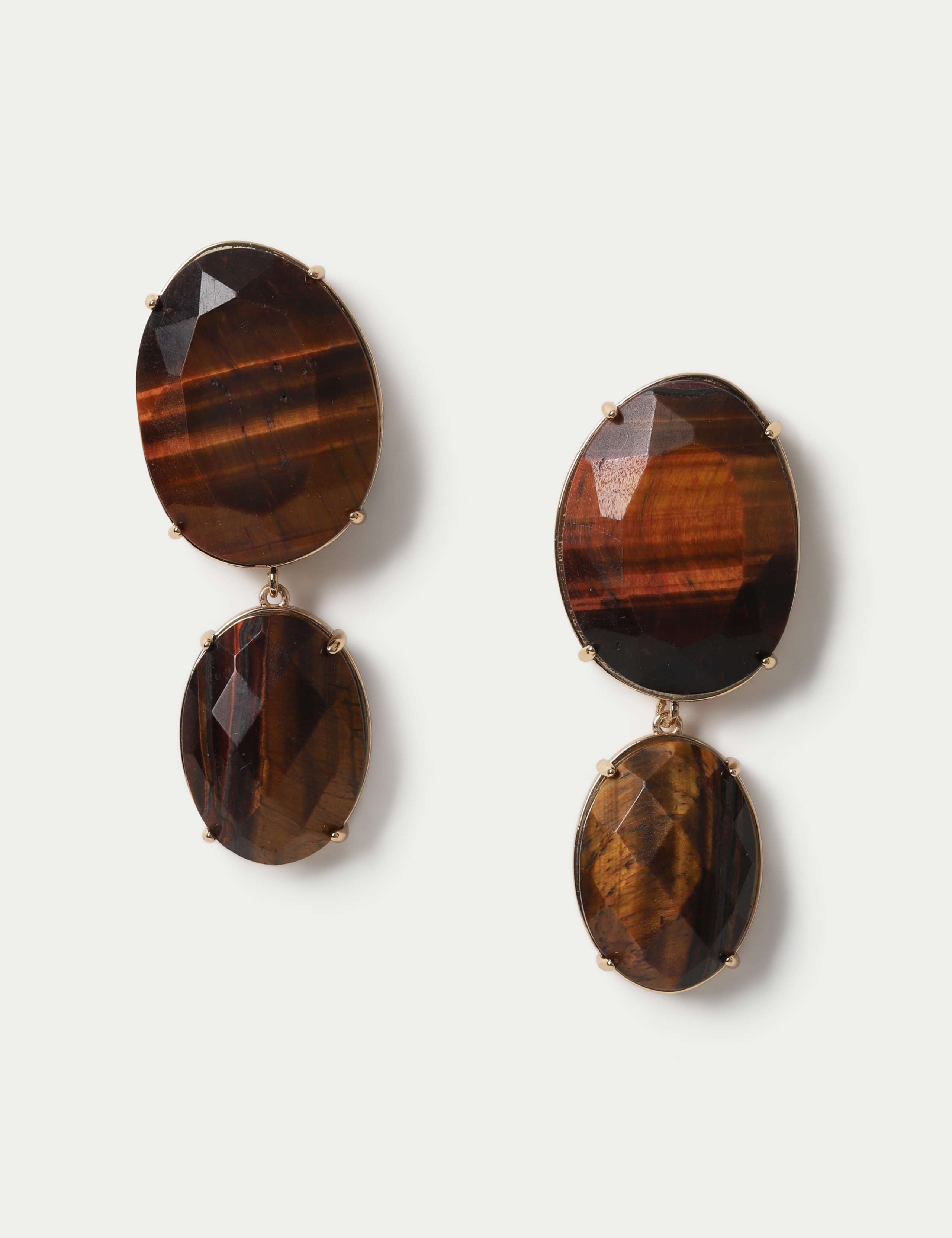 Tigers Eye Drop Earrings