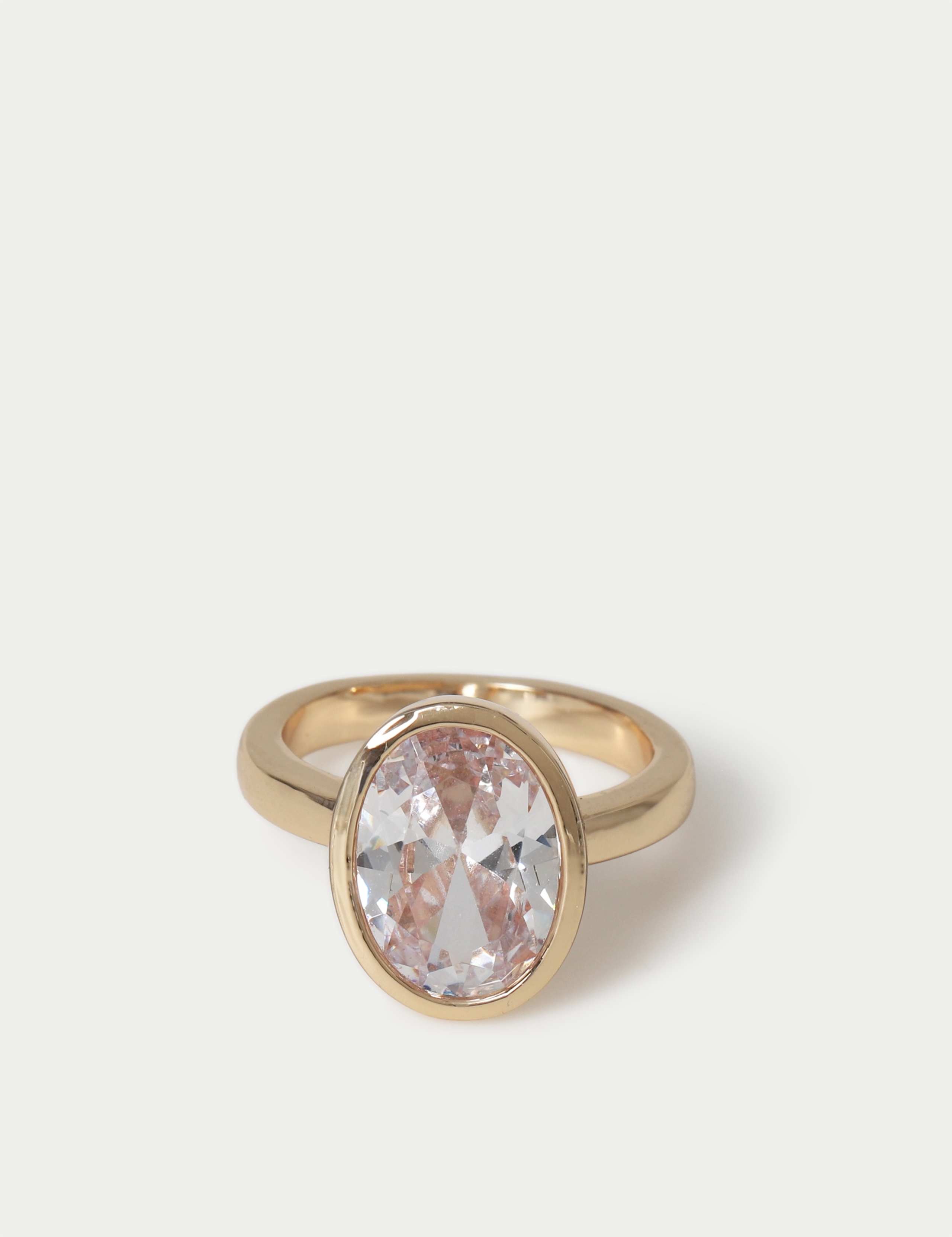 14ct Gold Plated Cubic Zirconia Ring