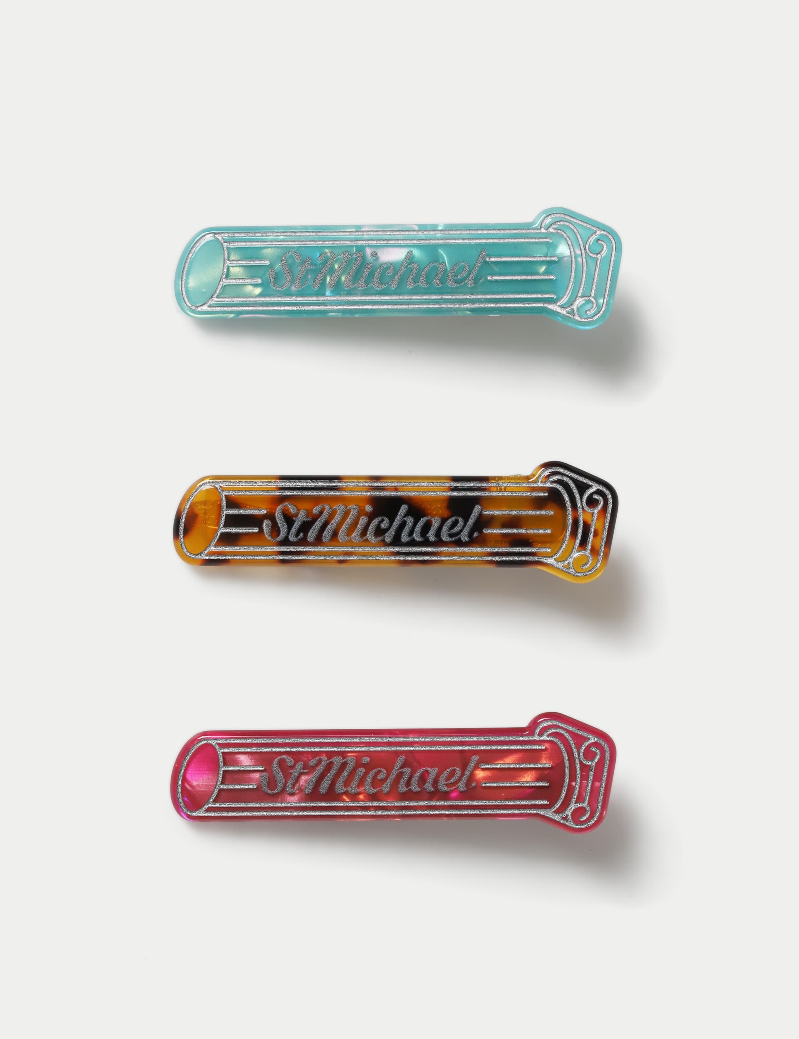 3 Pack Resin Hair Slides