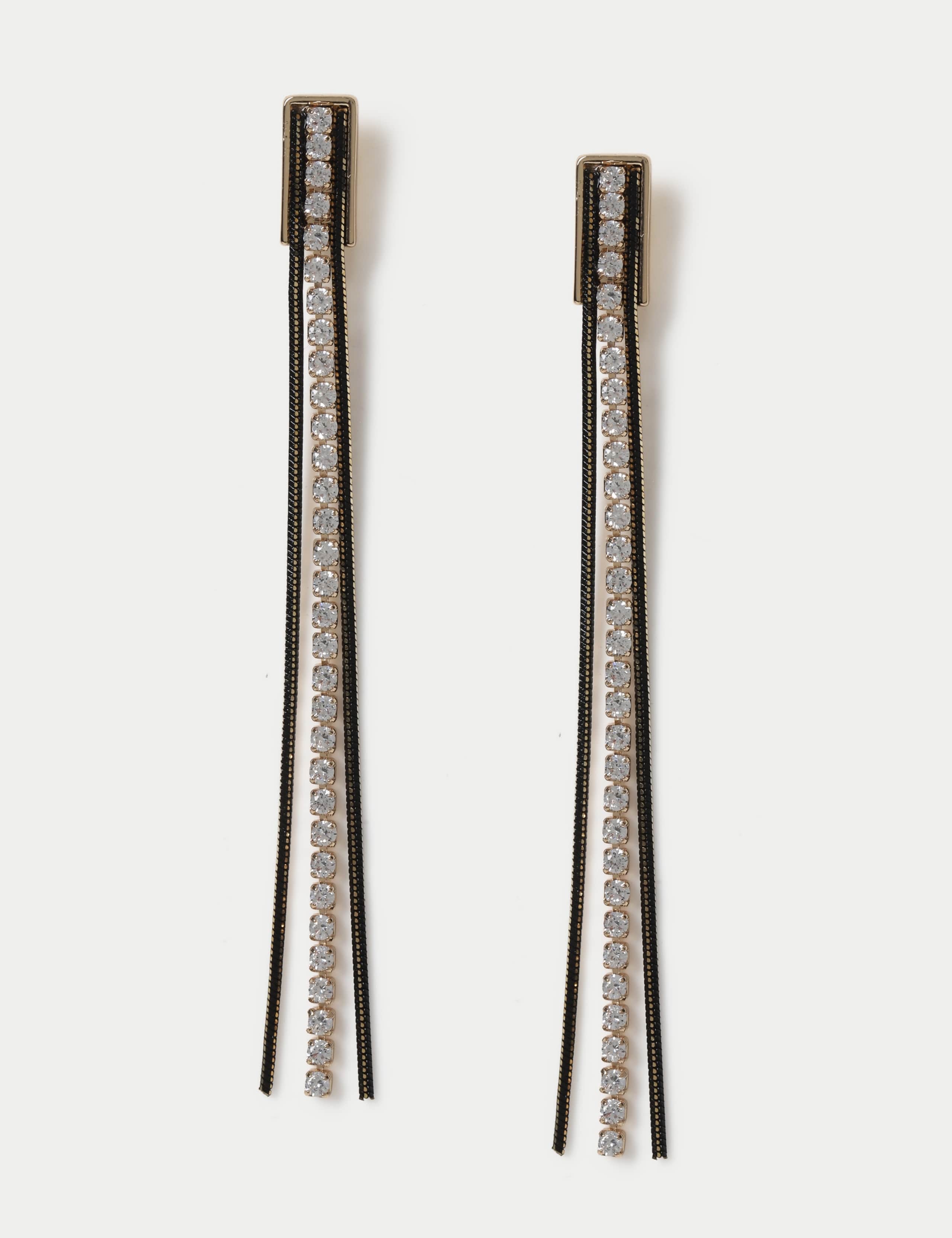 Skinny Cupchain Drop Earrings