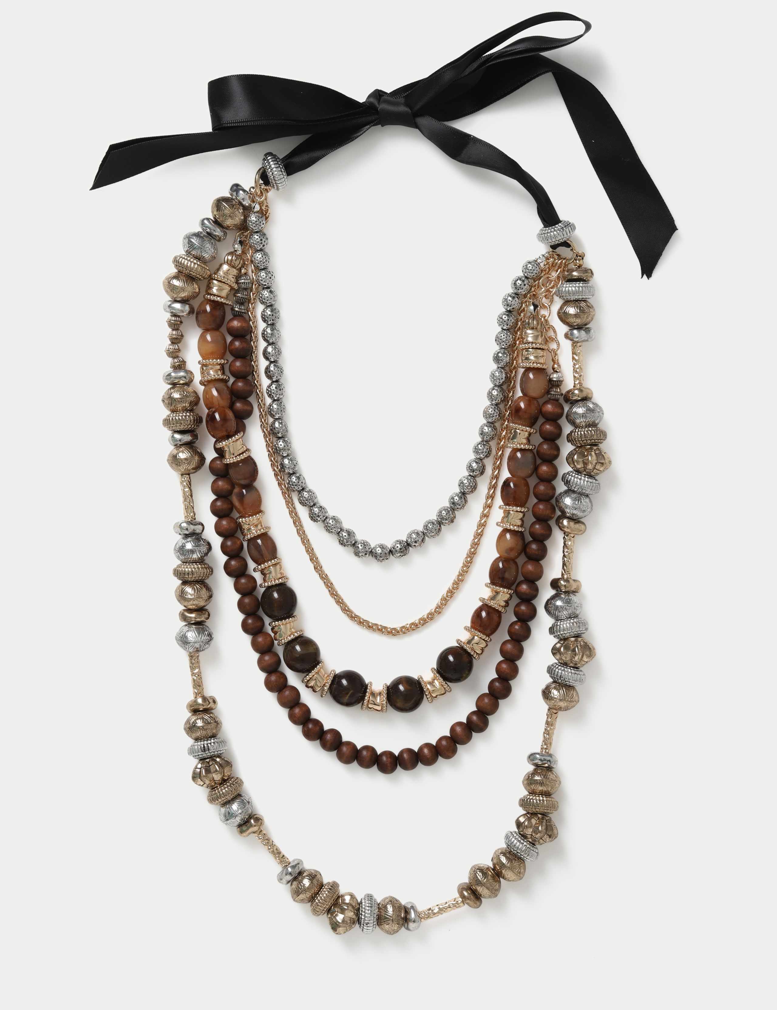 Mega Fabric Beaded Necklace