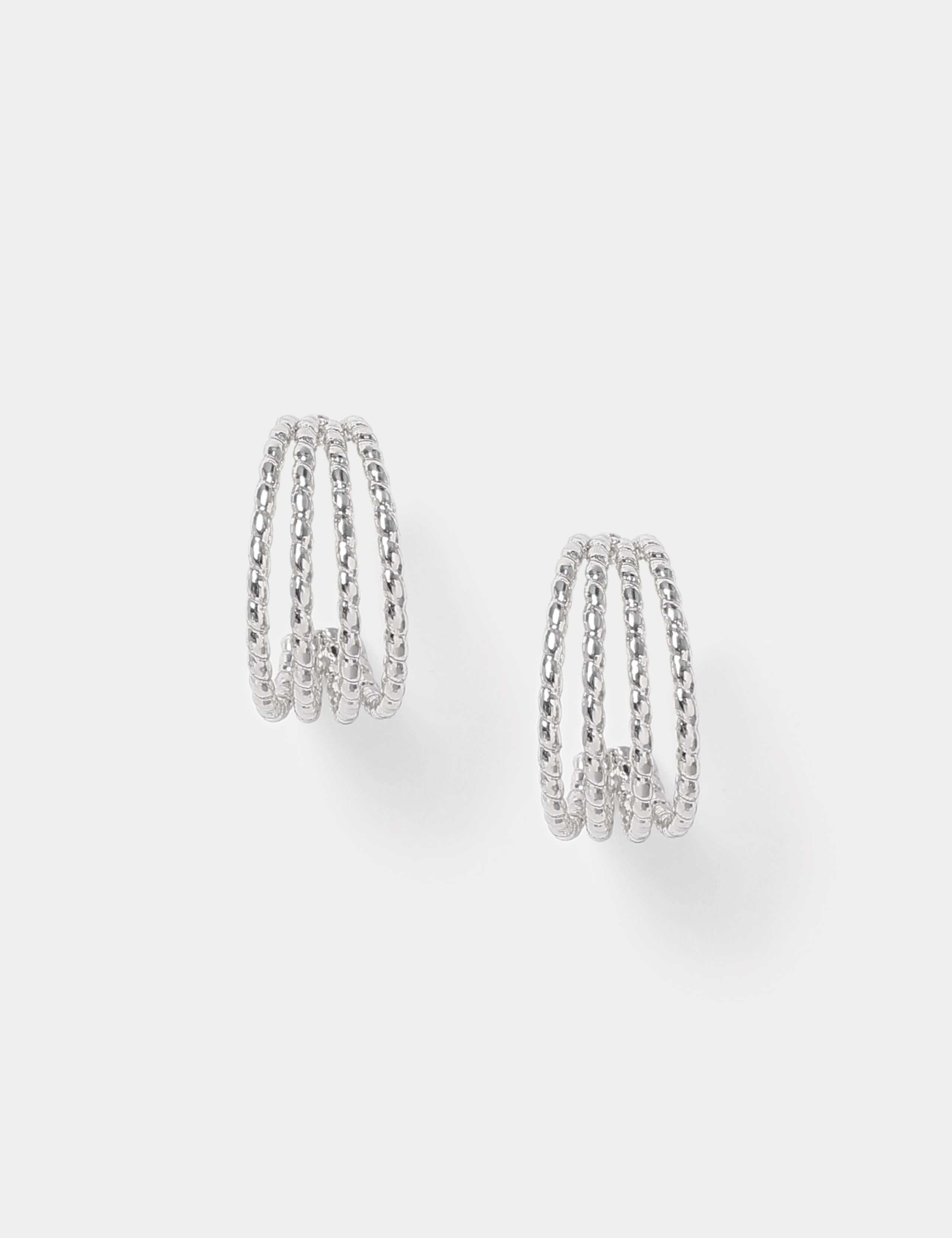 Textured Hoop Earrings