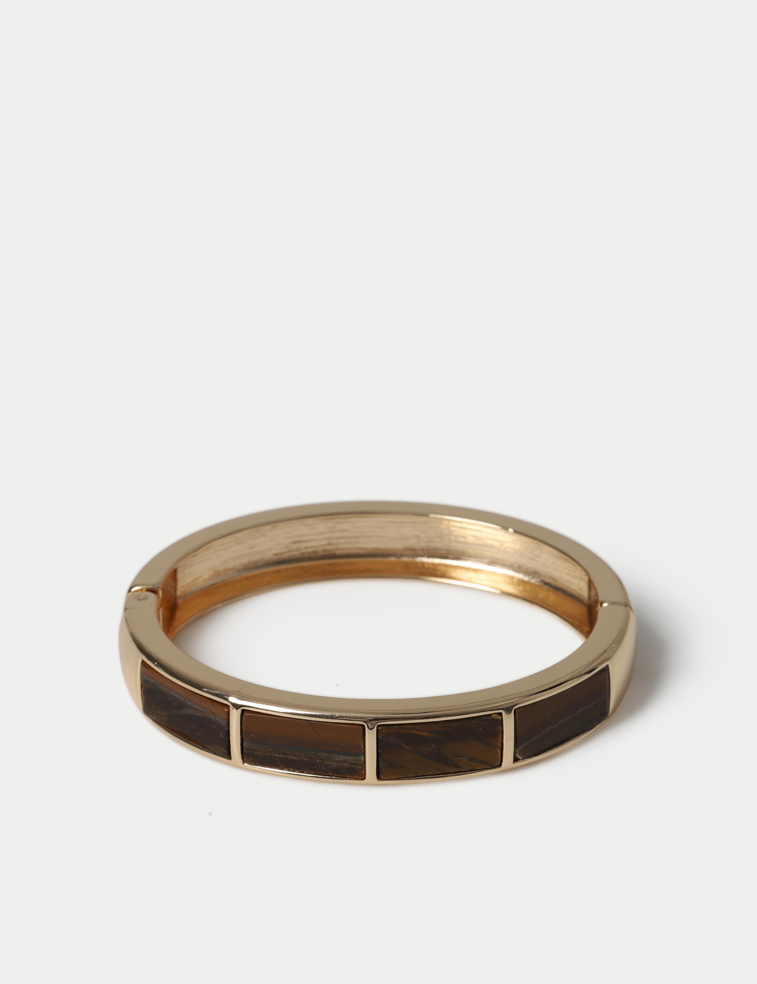 Tigers Eye Hinge Bangle