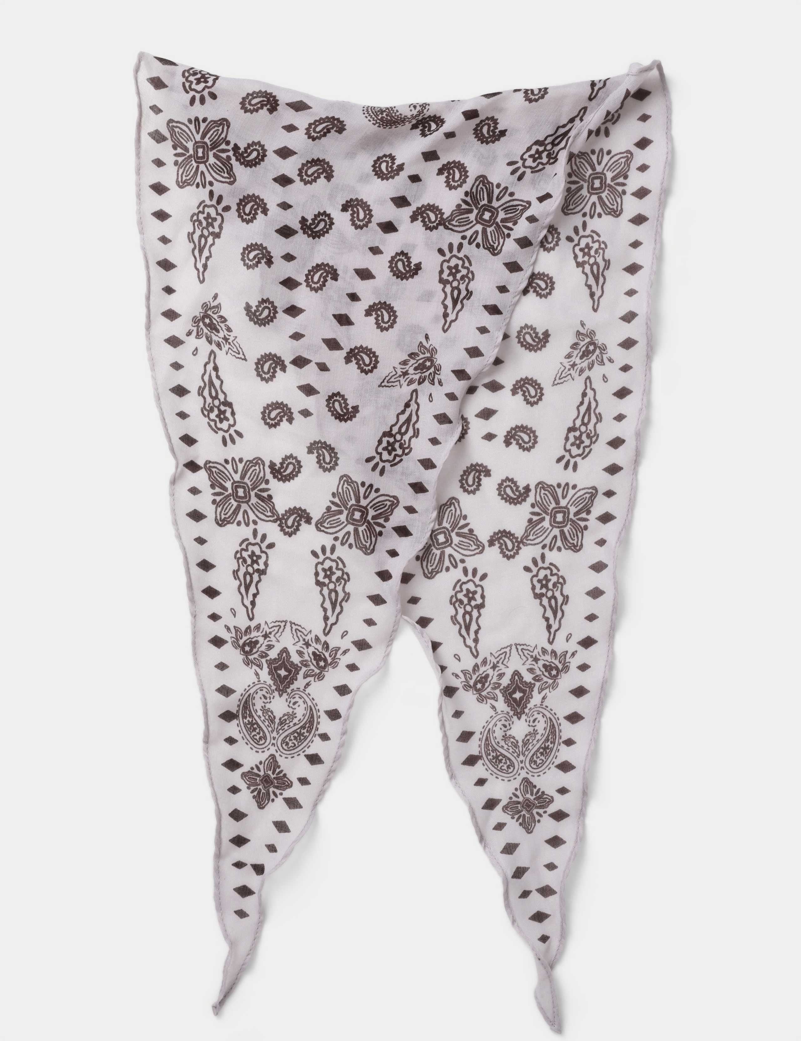 Knitted Paisley Red Scarf