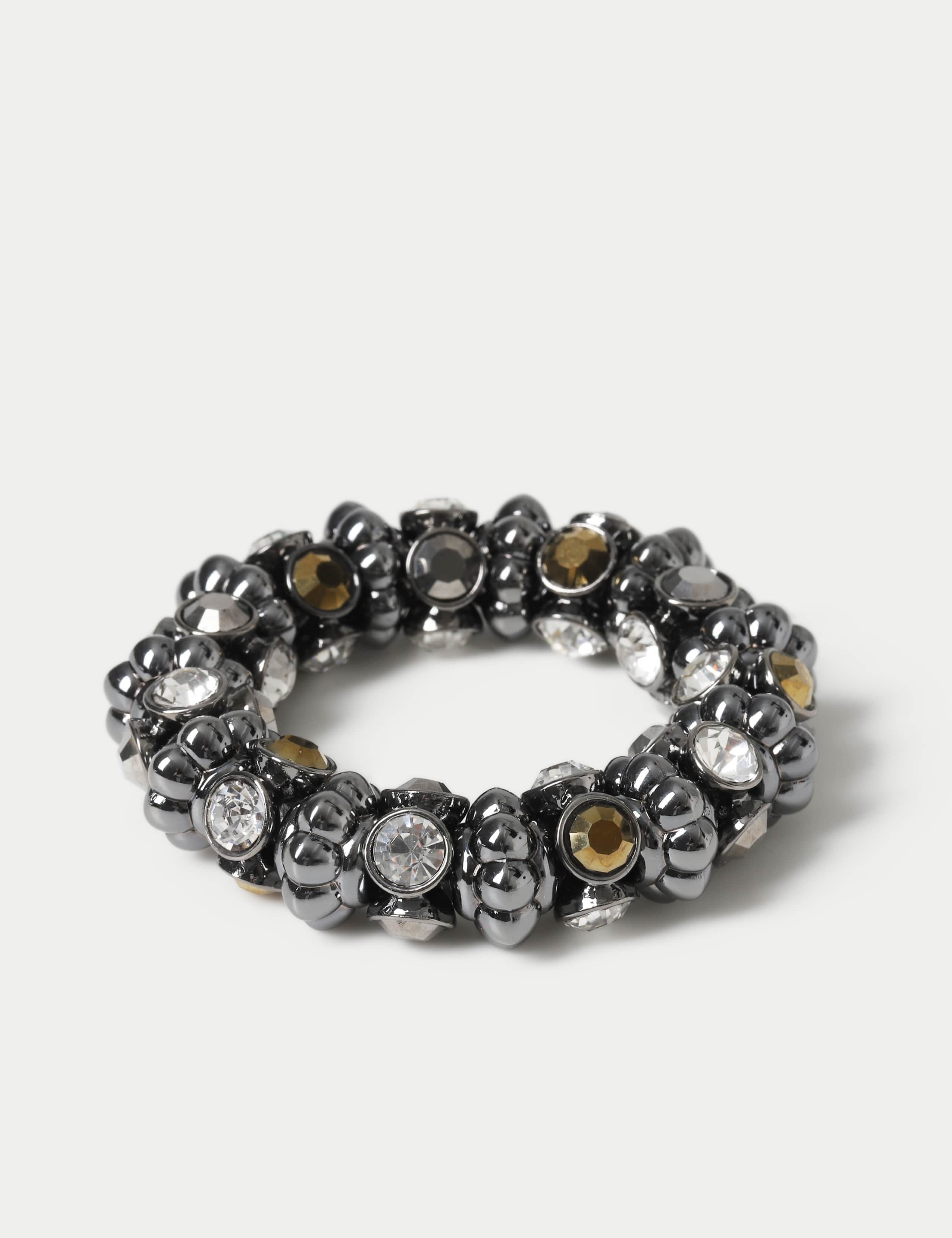 Multicolour Glass Bead Stretch Wristwear