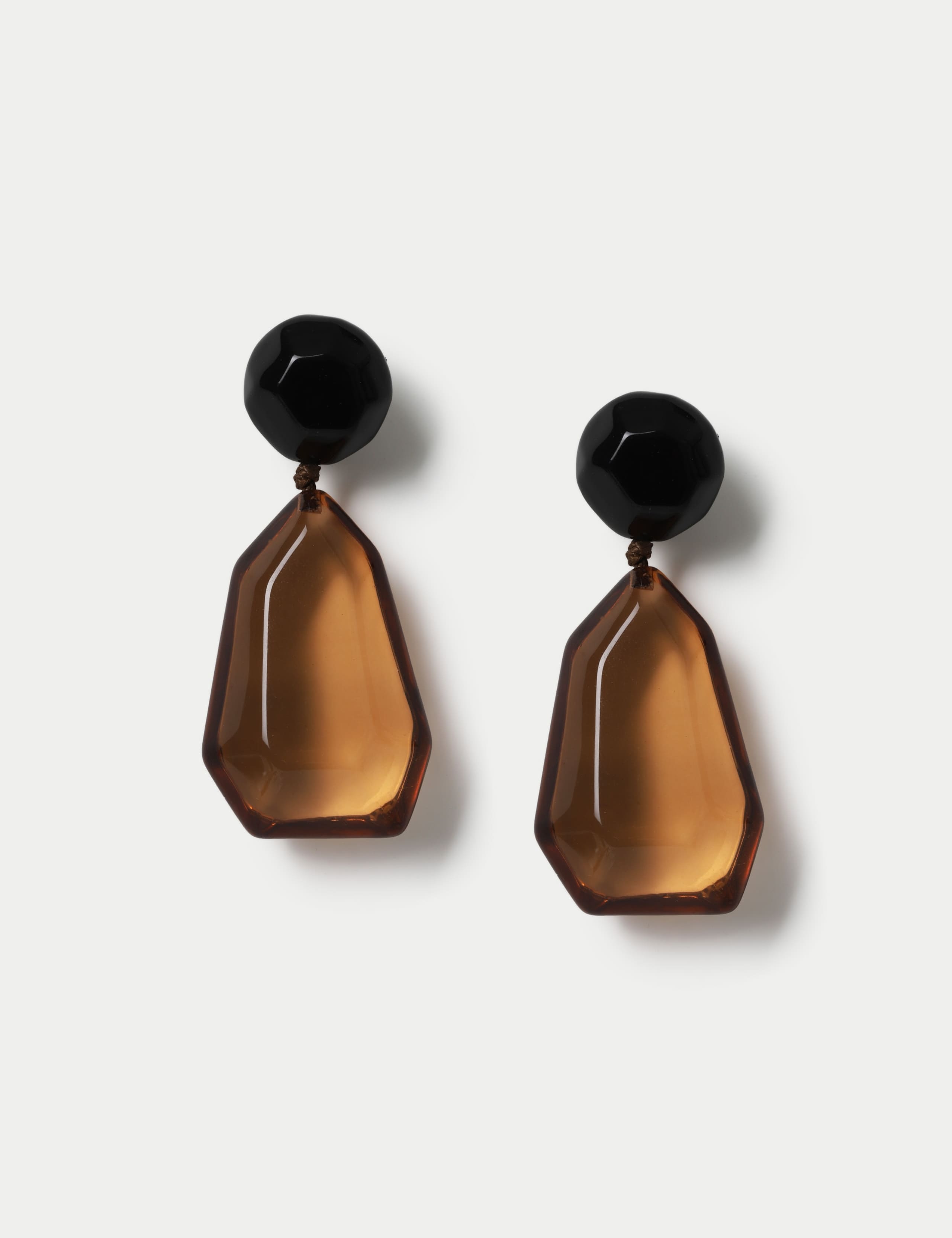 Resin Sculpted Drop Earrings