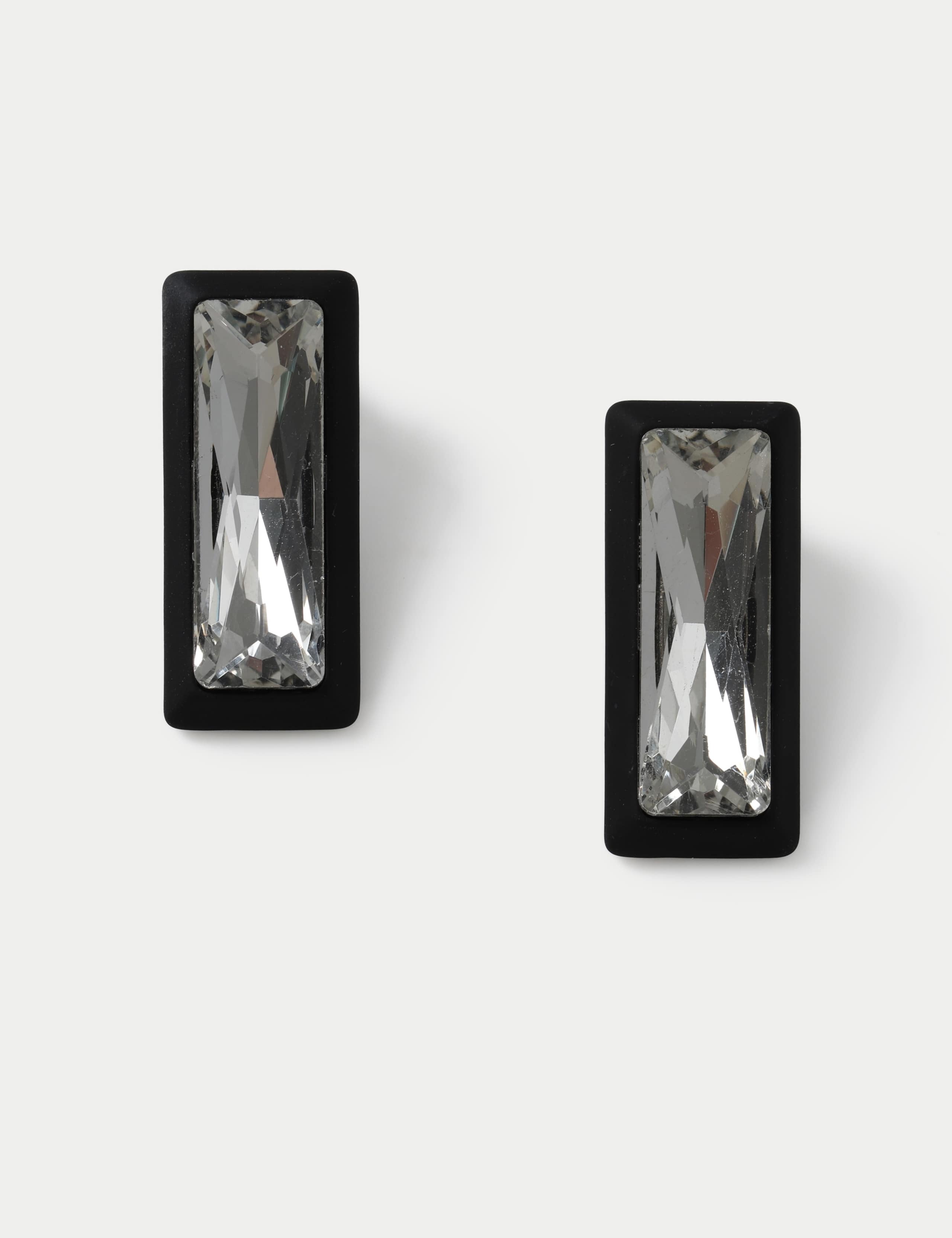 Rectangle Crystal Studs