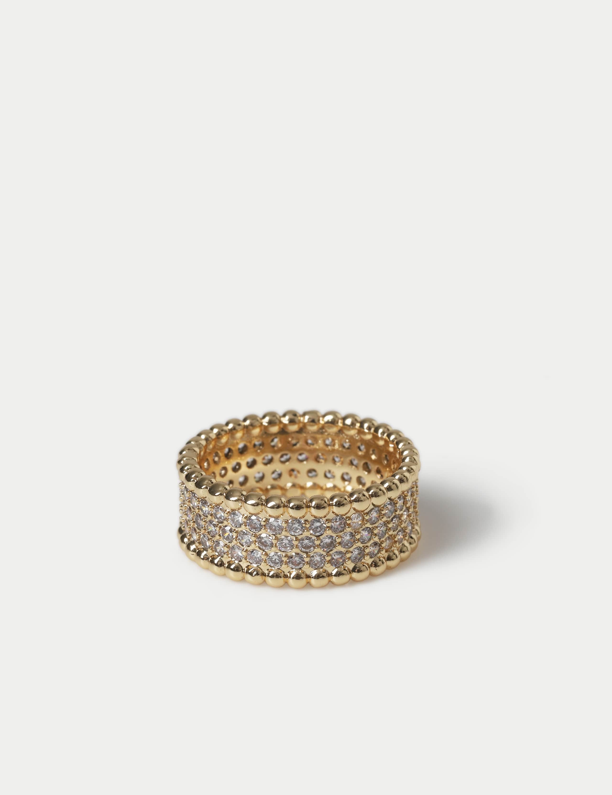 14ct Plated Detail Ring