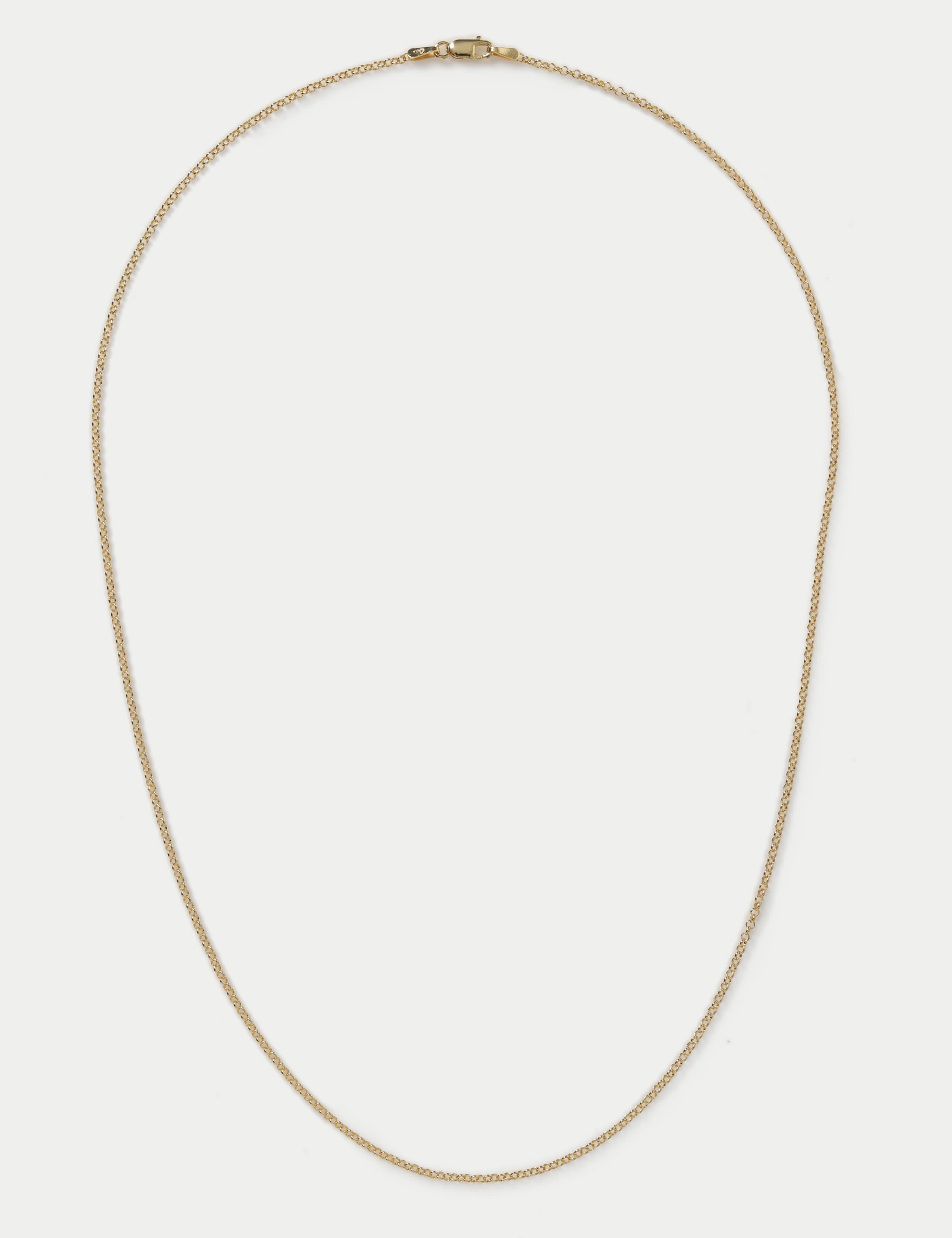Auto GP Sterling Curb Chain Necklace
