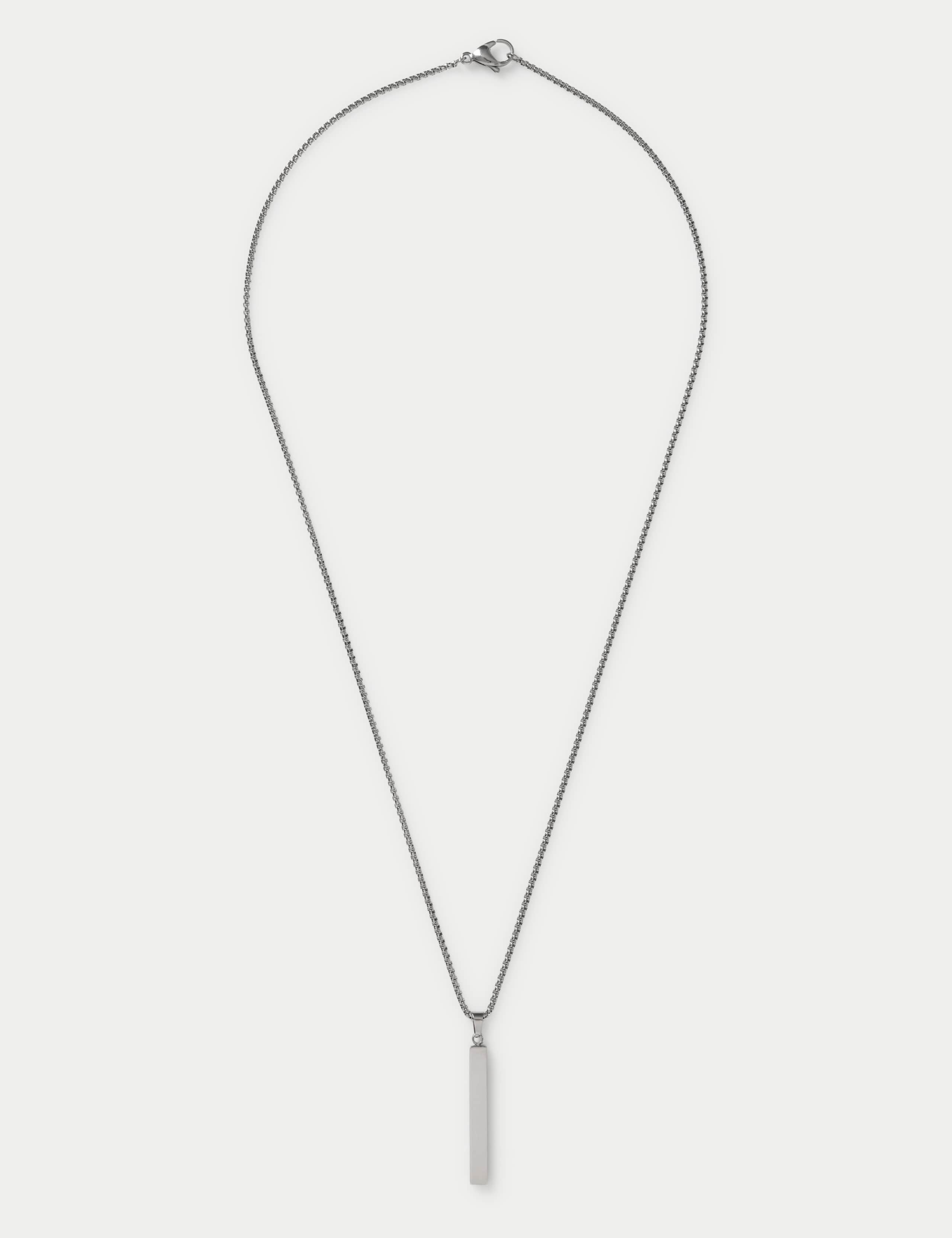 Auto Stainless Long Pendant Necklace