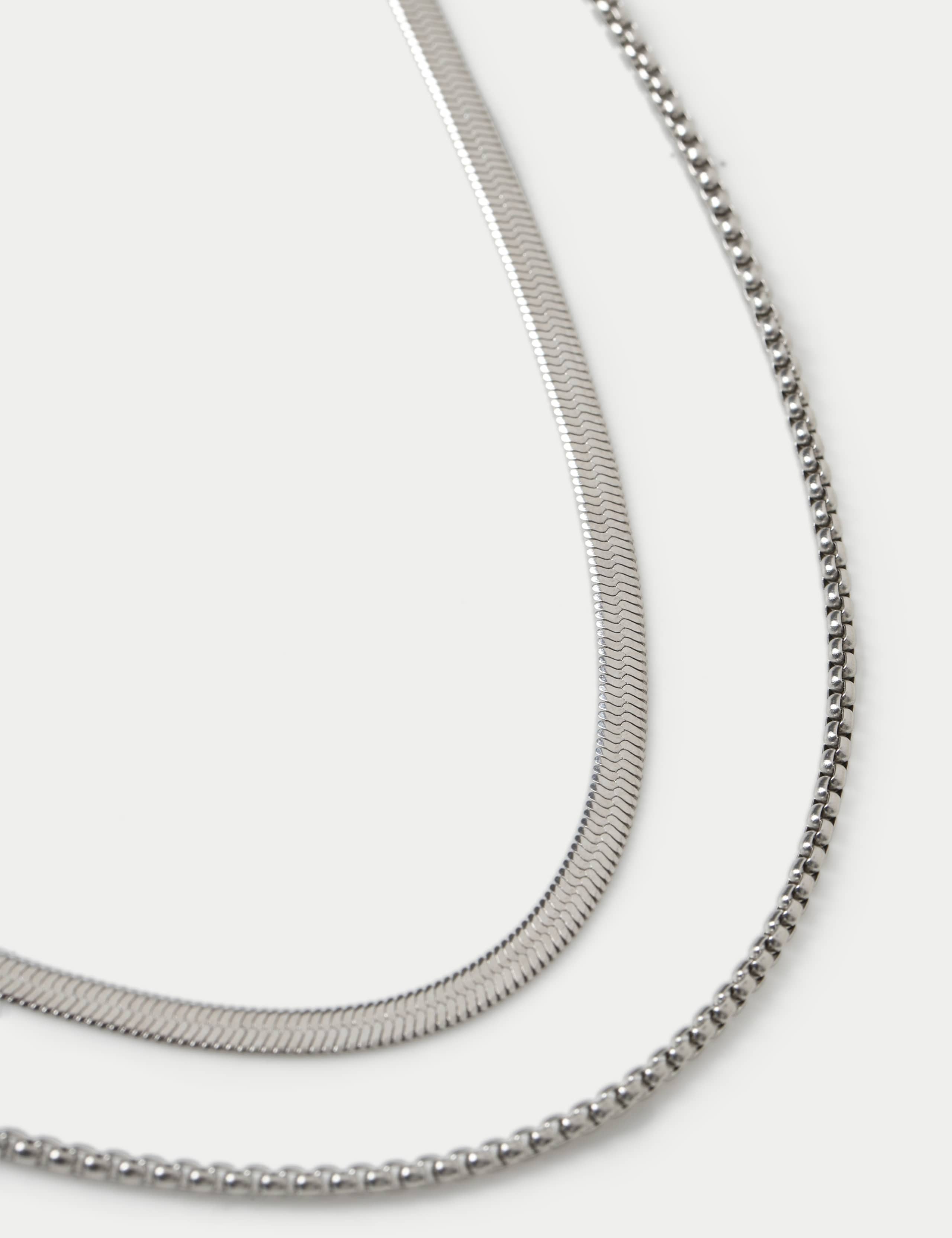2 Pack Snake Chain Necklace