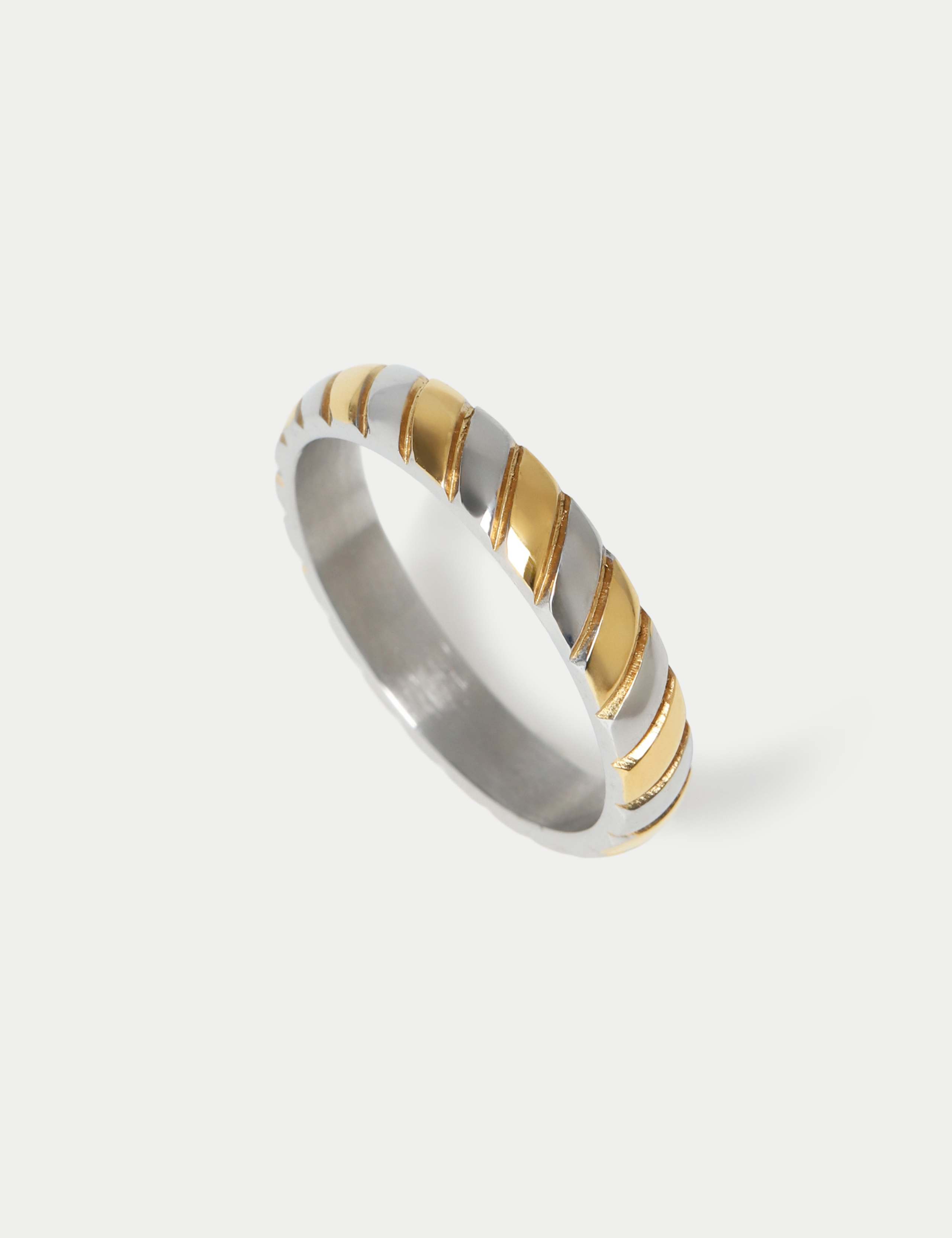 Mixed Metal Band Ring