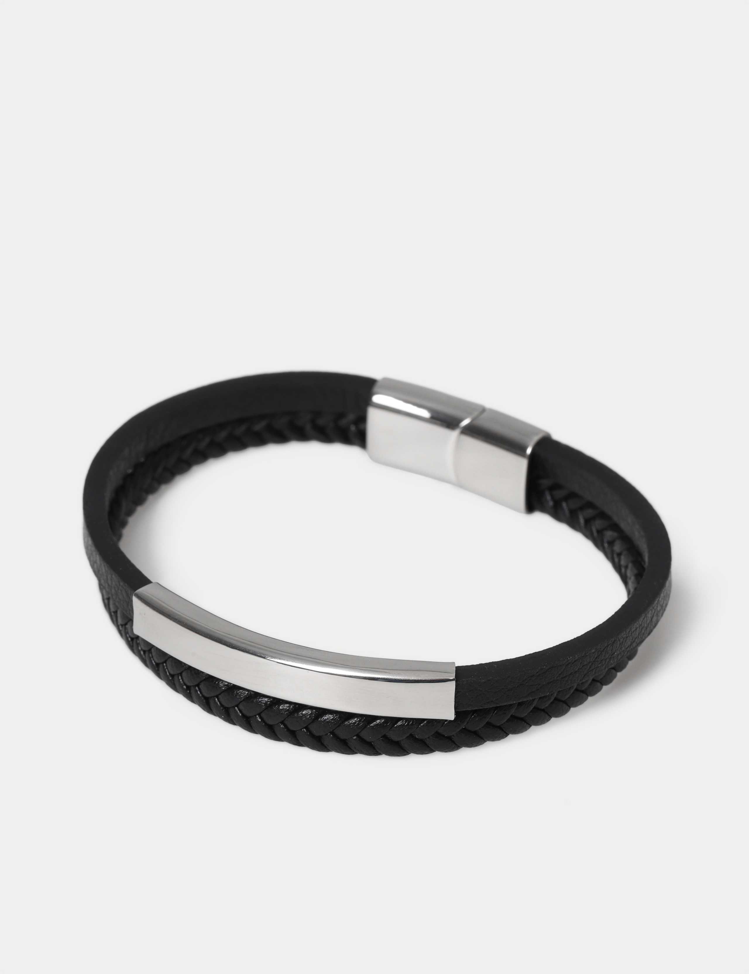 Genuine Leather Double Row Bracelet