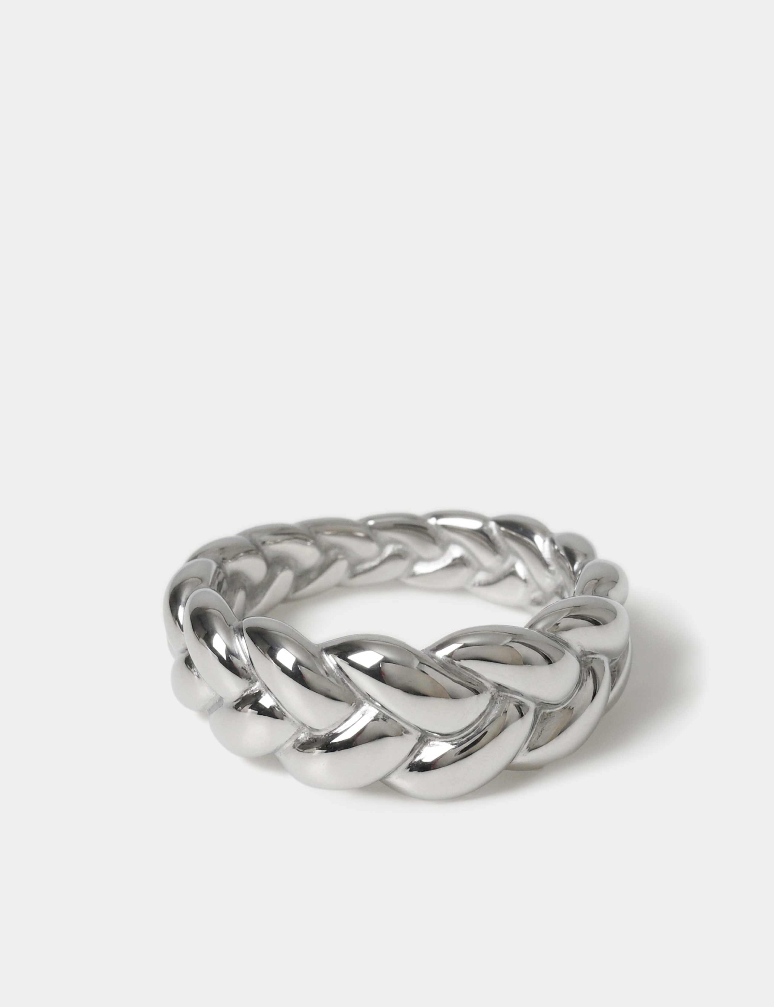 Stainless Twist Chain Ring