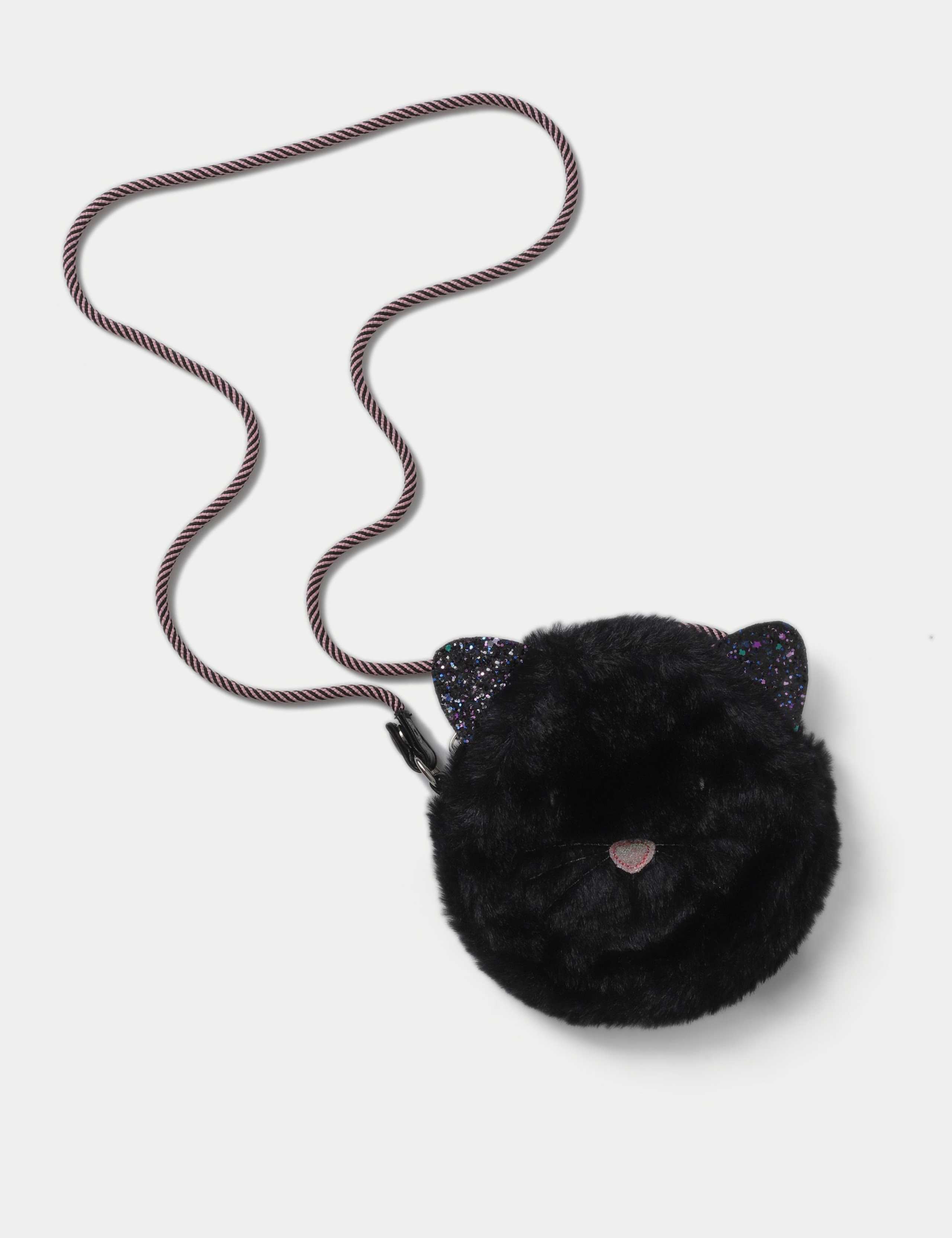 Fluffy Black Cat Bag