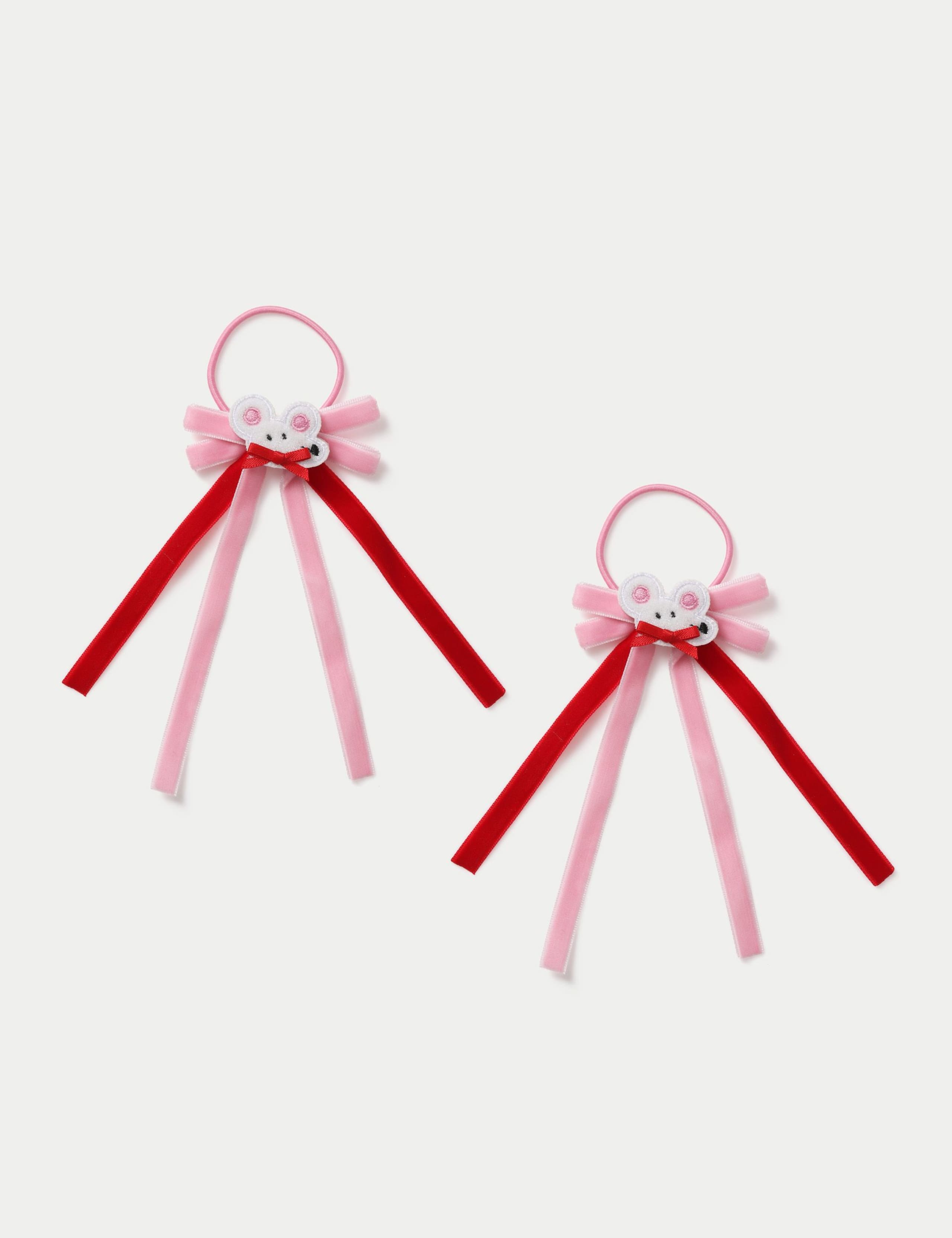 Christmas Mouse Ribbon Ponios