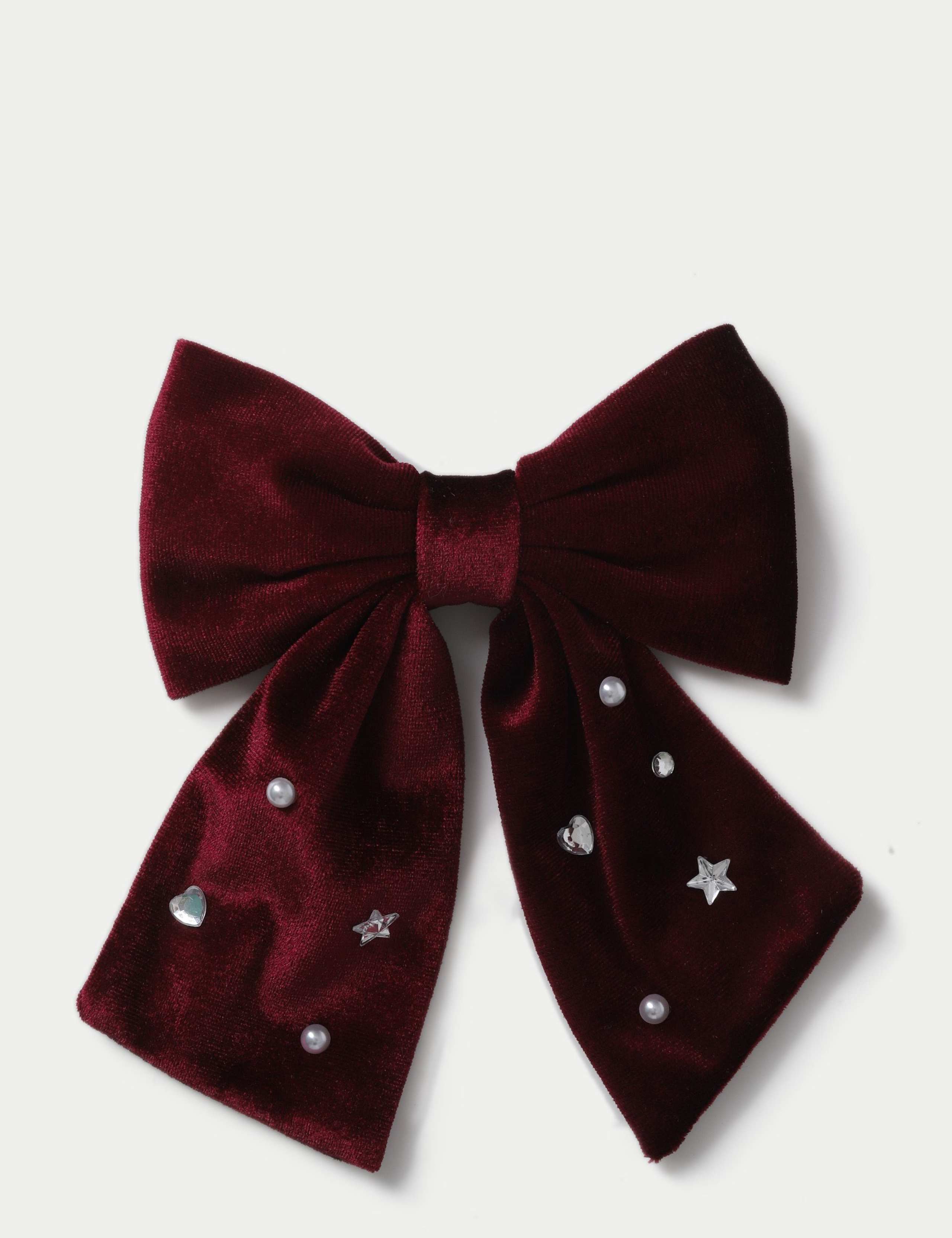 Embellished Velvet Bow