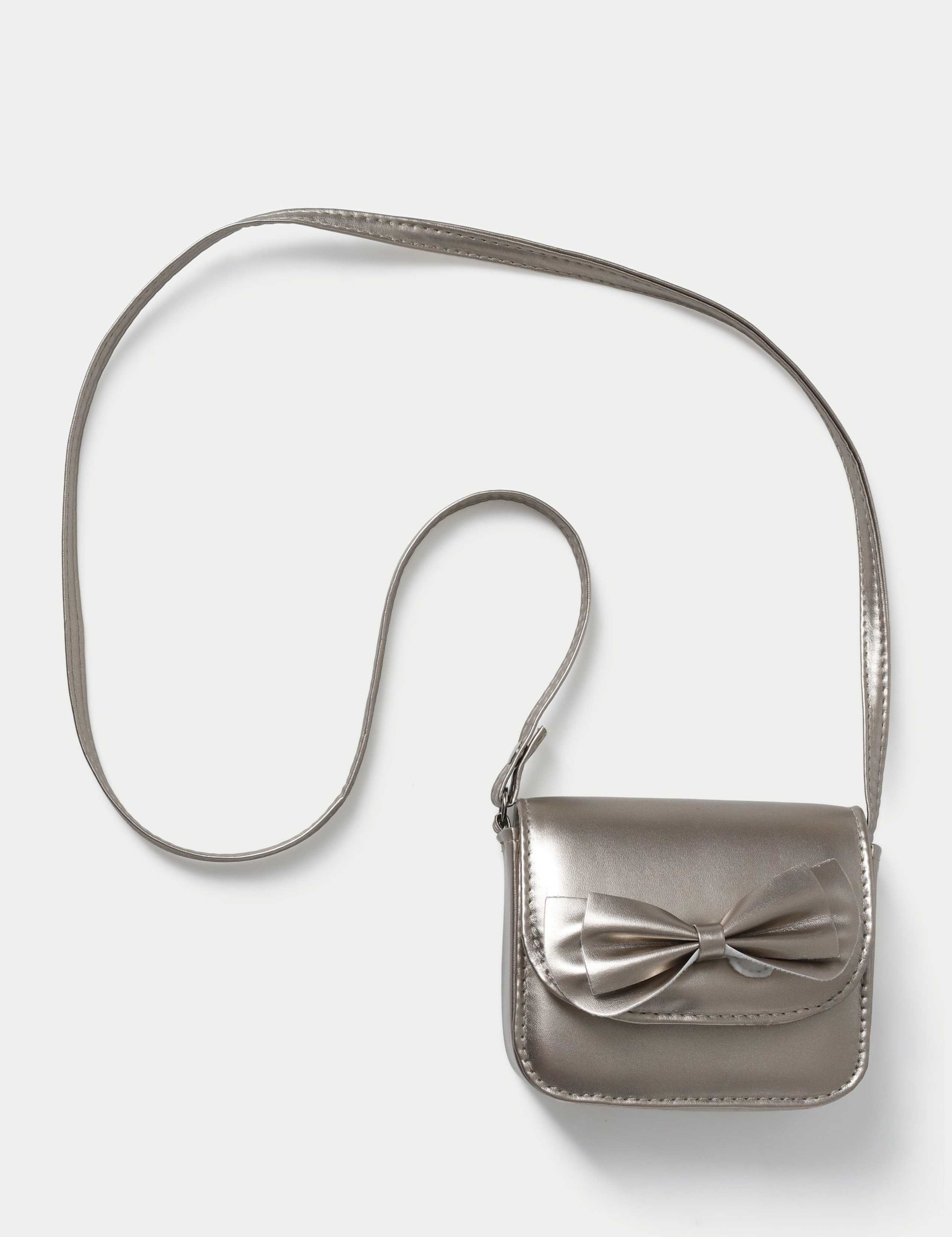 Gold Tone Bow Front Bag