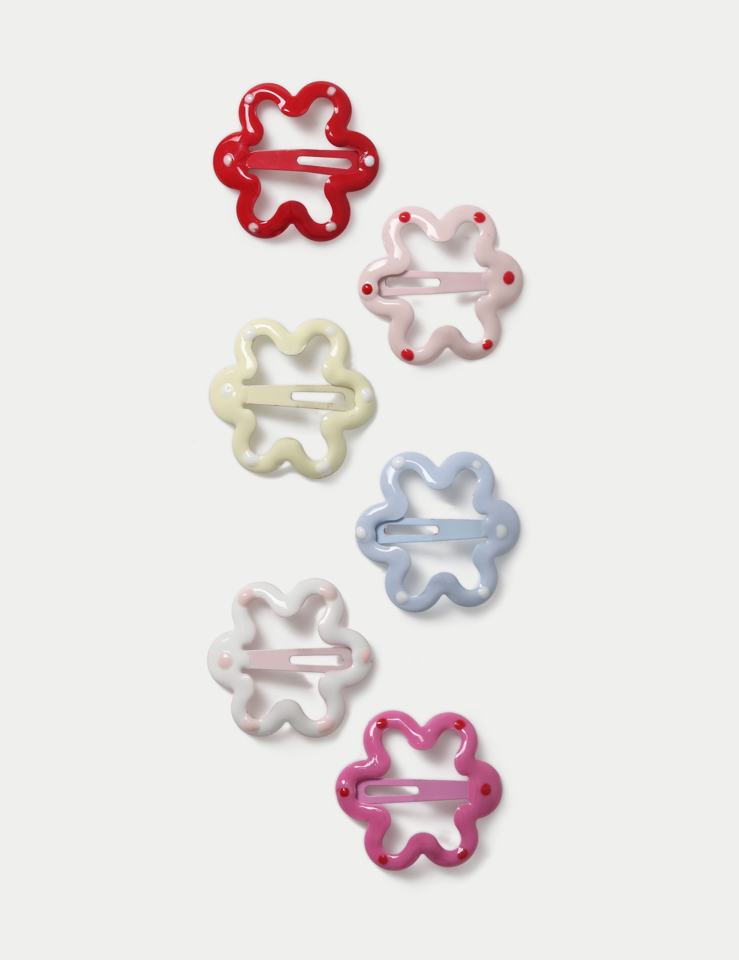 6 Pack Spotted Flower Snaps