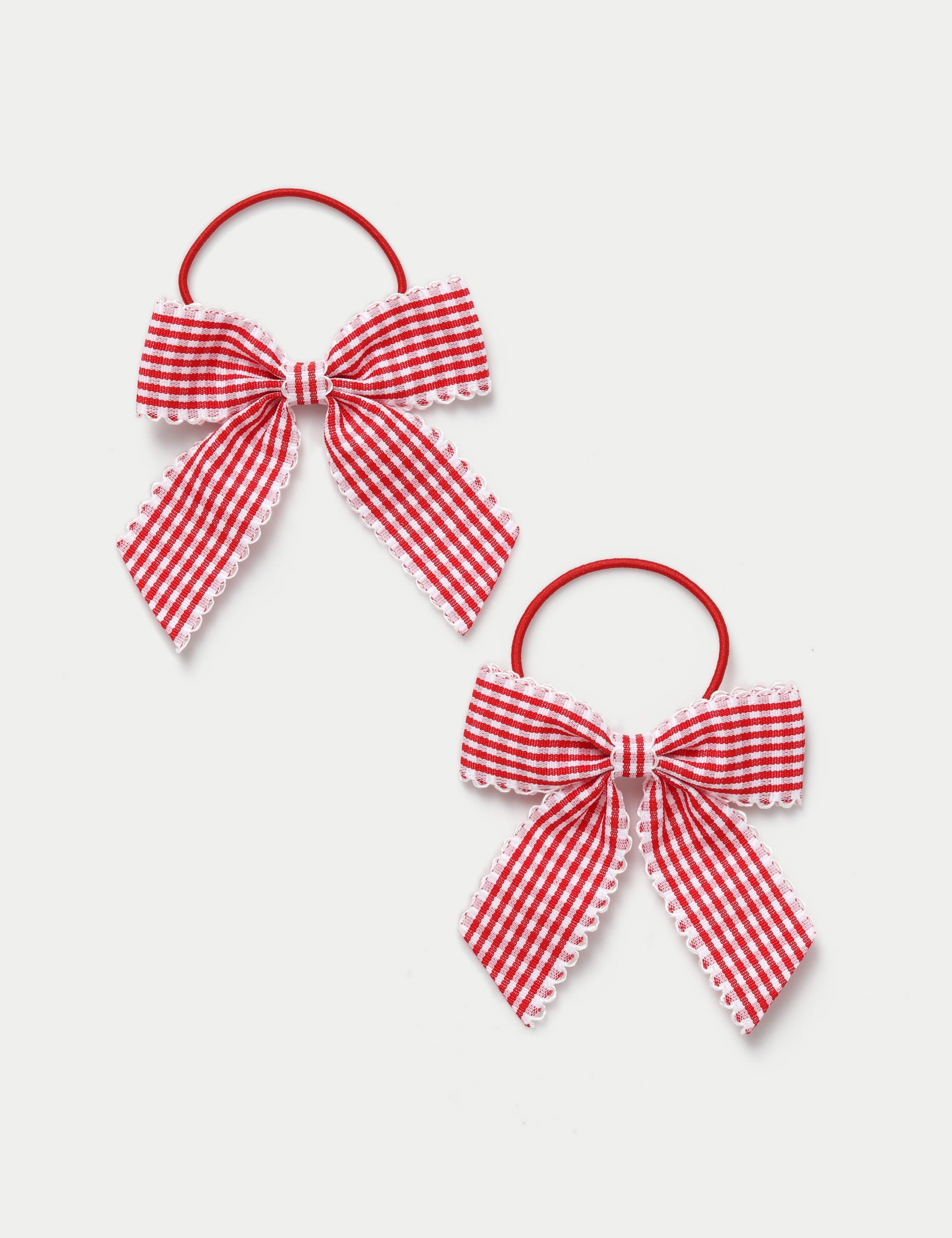 Back To School Scallop Bow Ponios 2 Pack