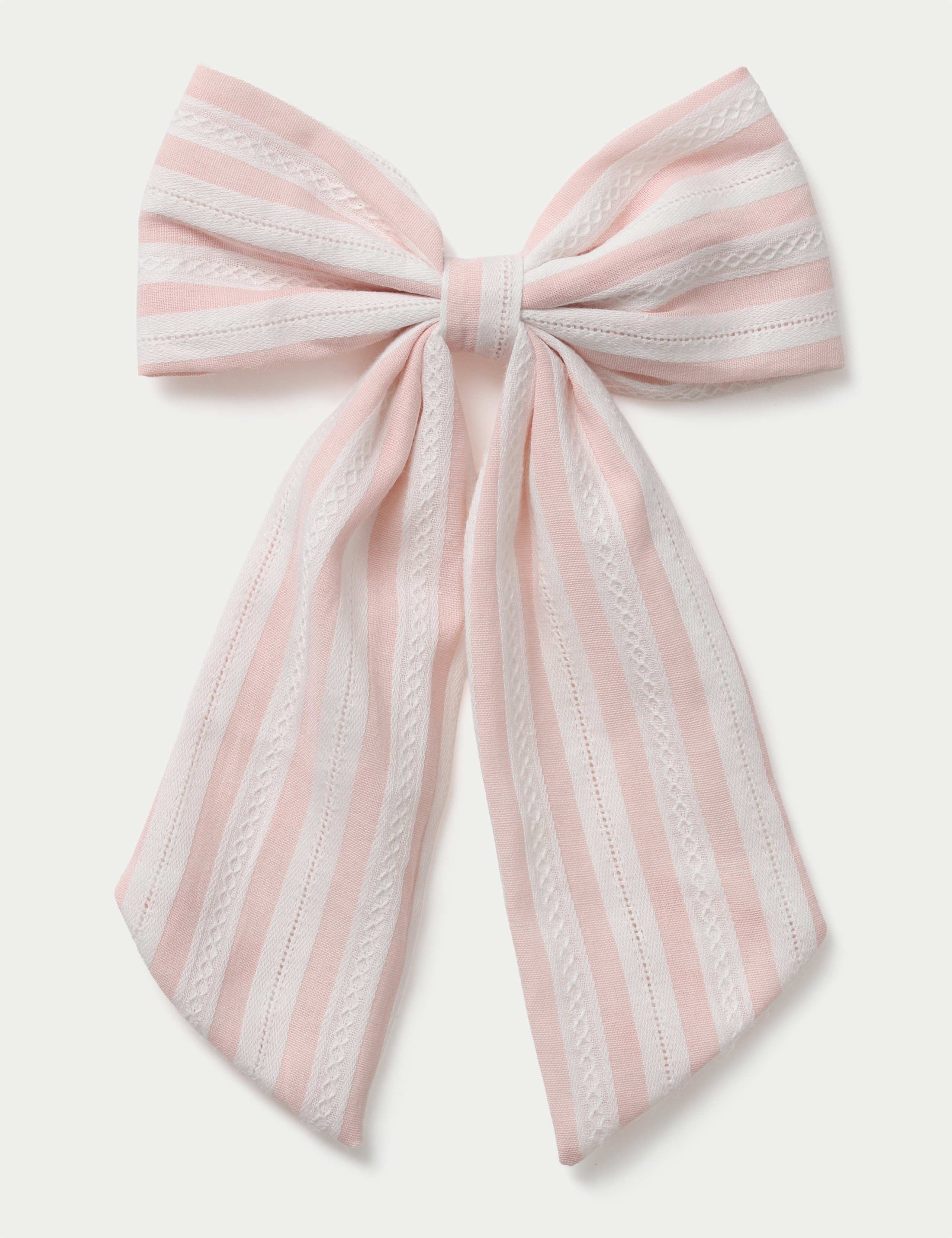 Pink Striped Bow