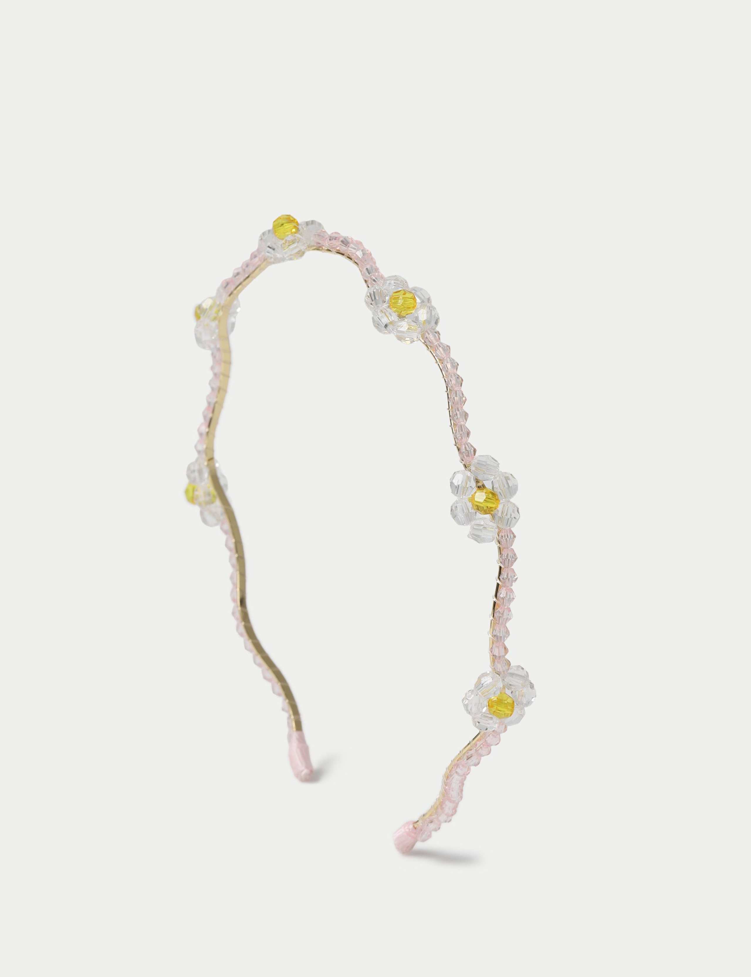 Occasion Beaded Flower Aliceband