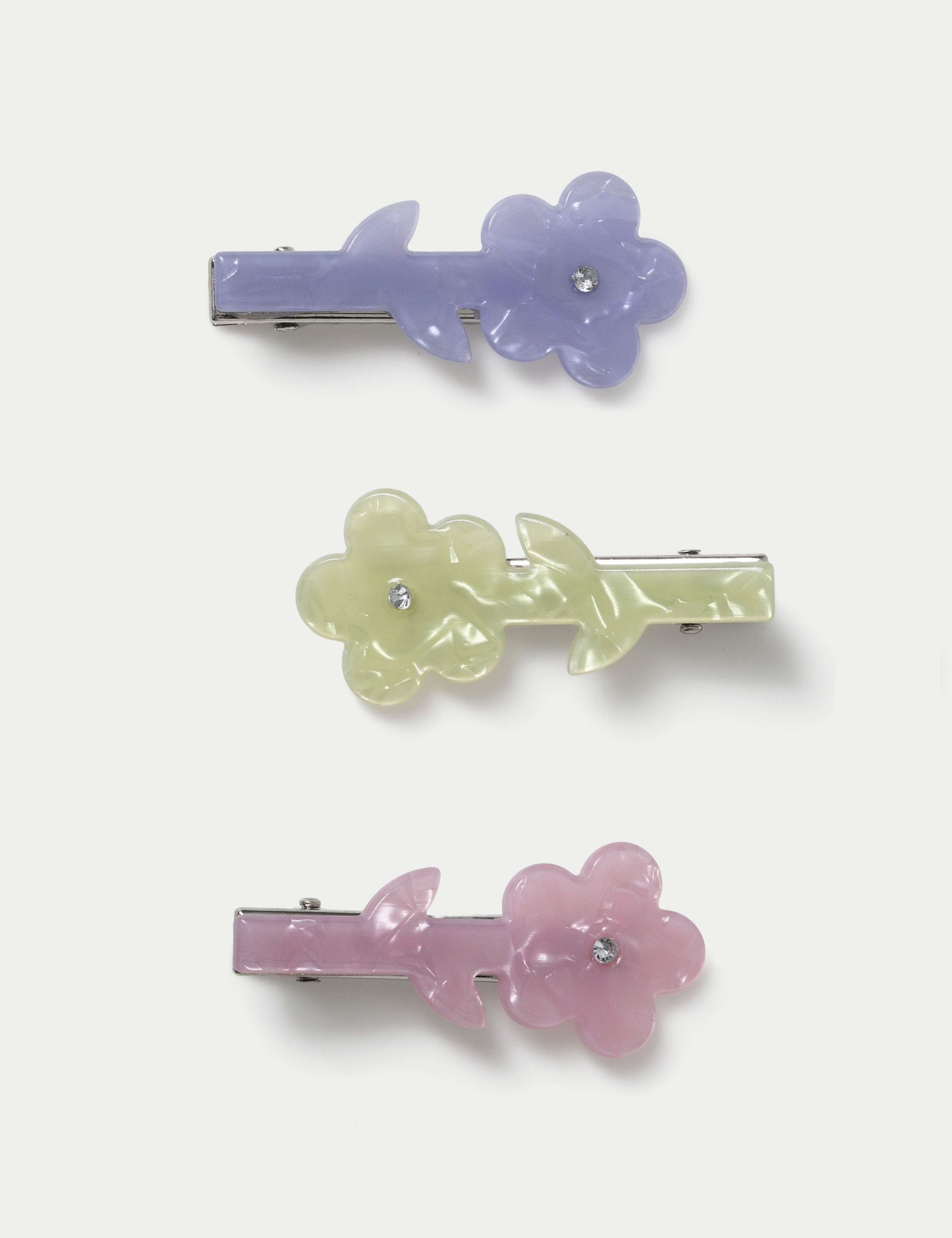 Occasion Acrylic Flower Resin Clips