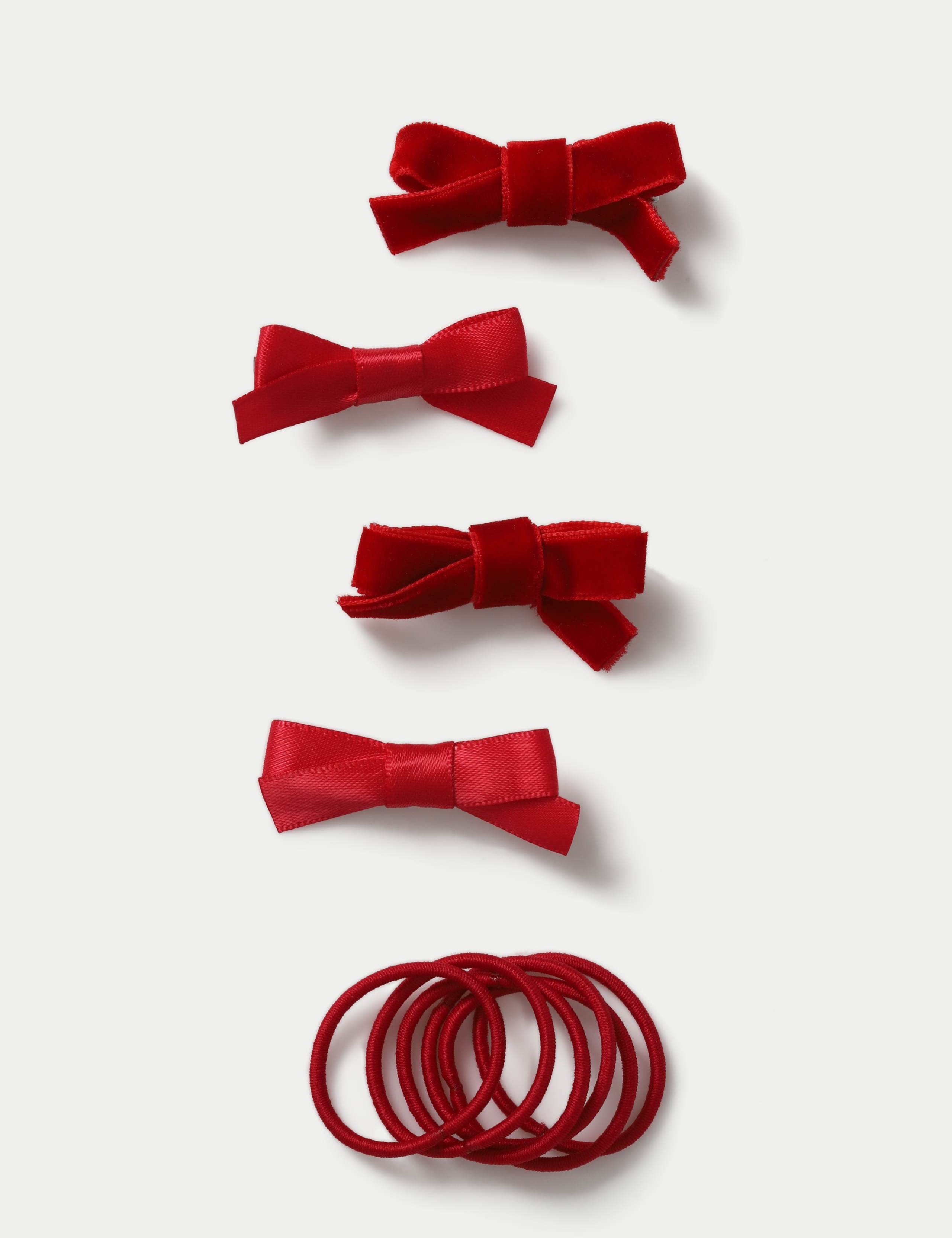 Back To School Red Bow Hair Multipack