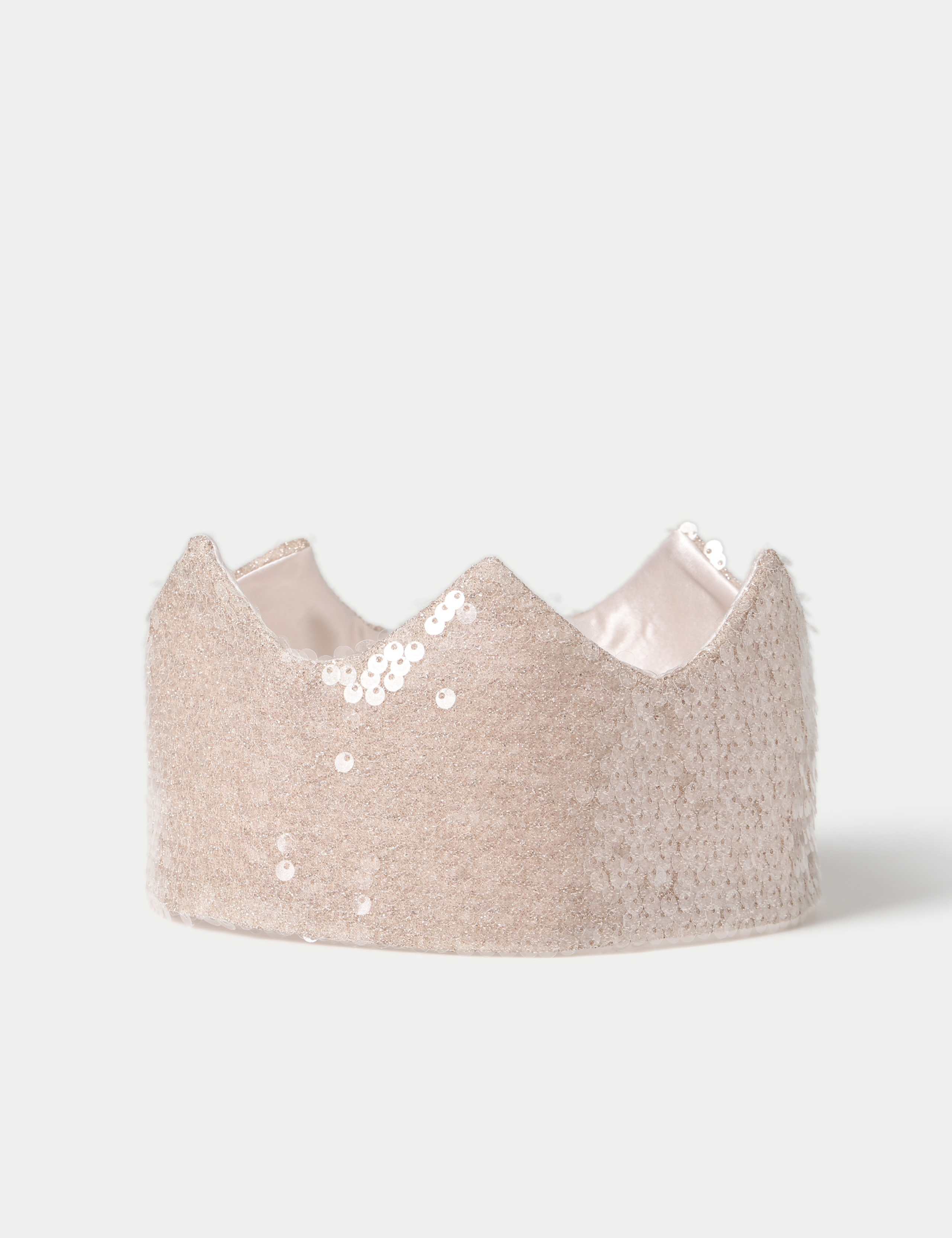 Neutral Sequin Crown