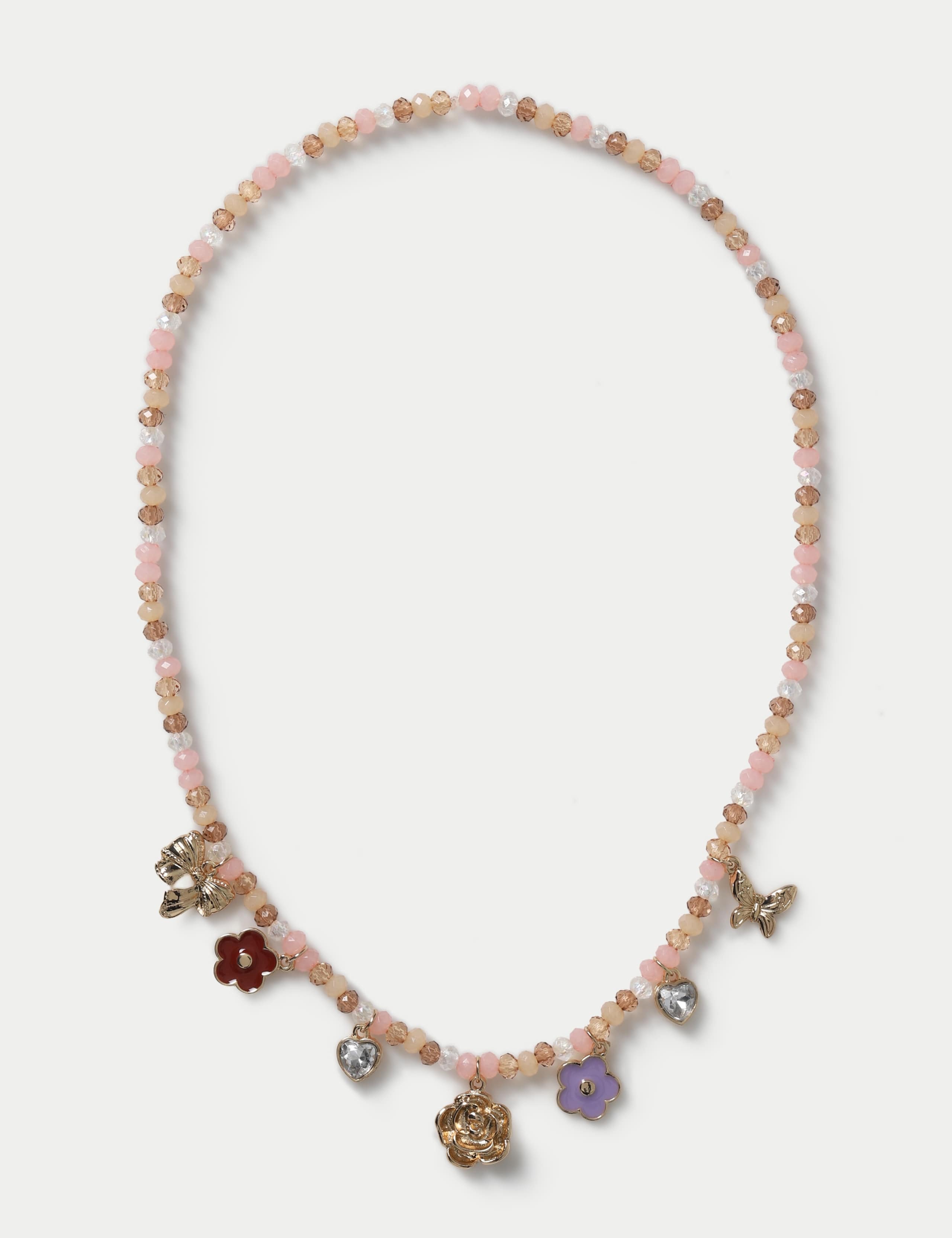 Pretty Motif Stretch Necklace