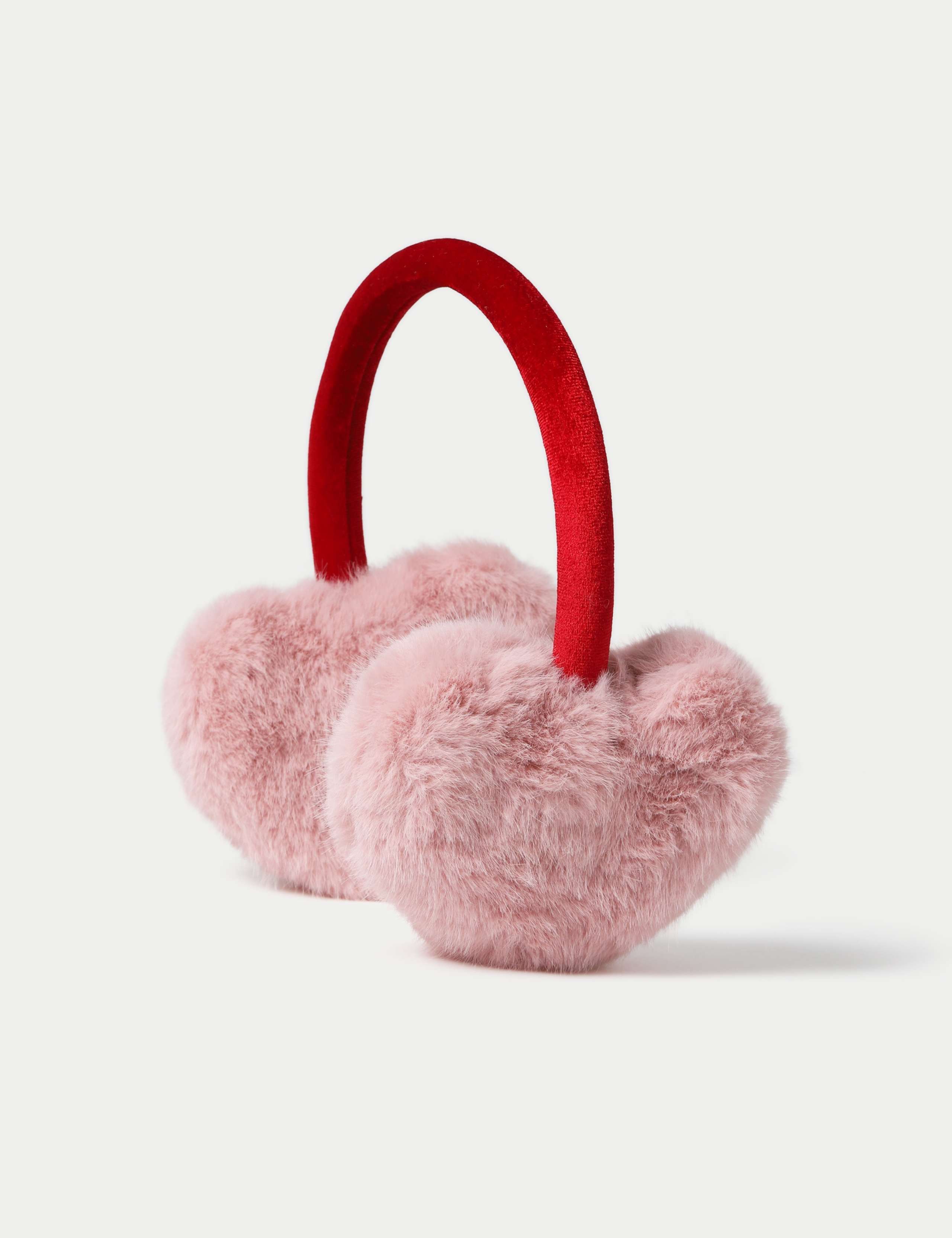 Red and Pink Heart shaped EarMuff