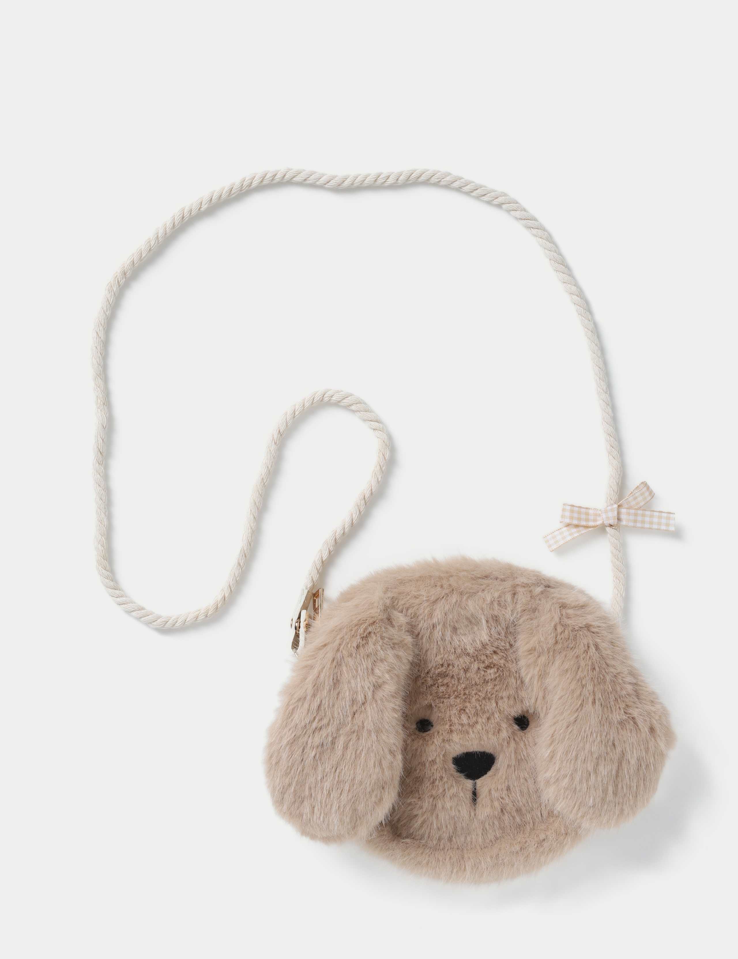 Faux Fur Dog Cross Body Bag